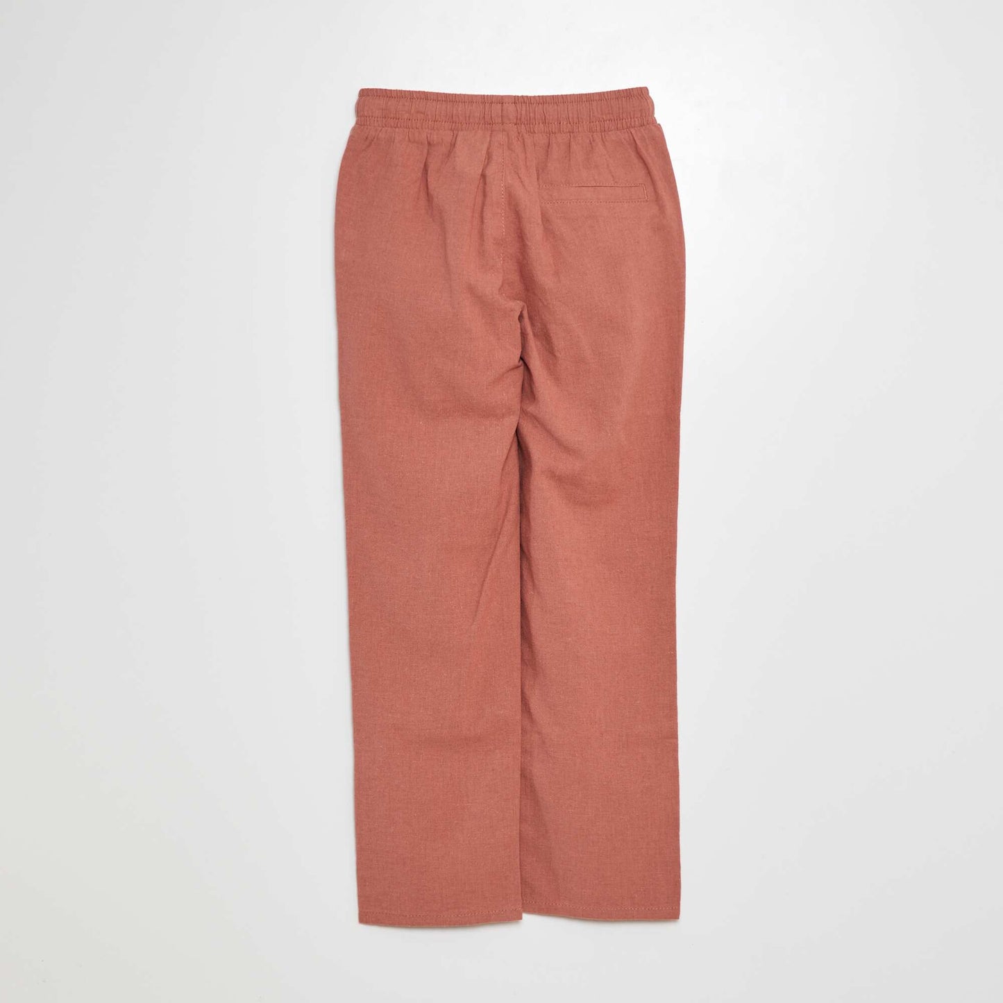 Regular linen trousers PINK