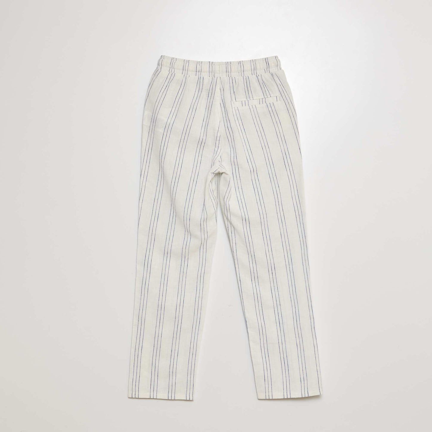 Regular linen trousers GREEN