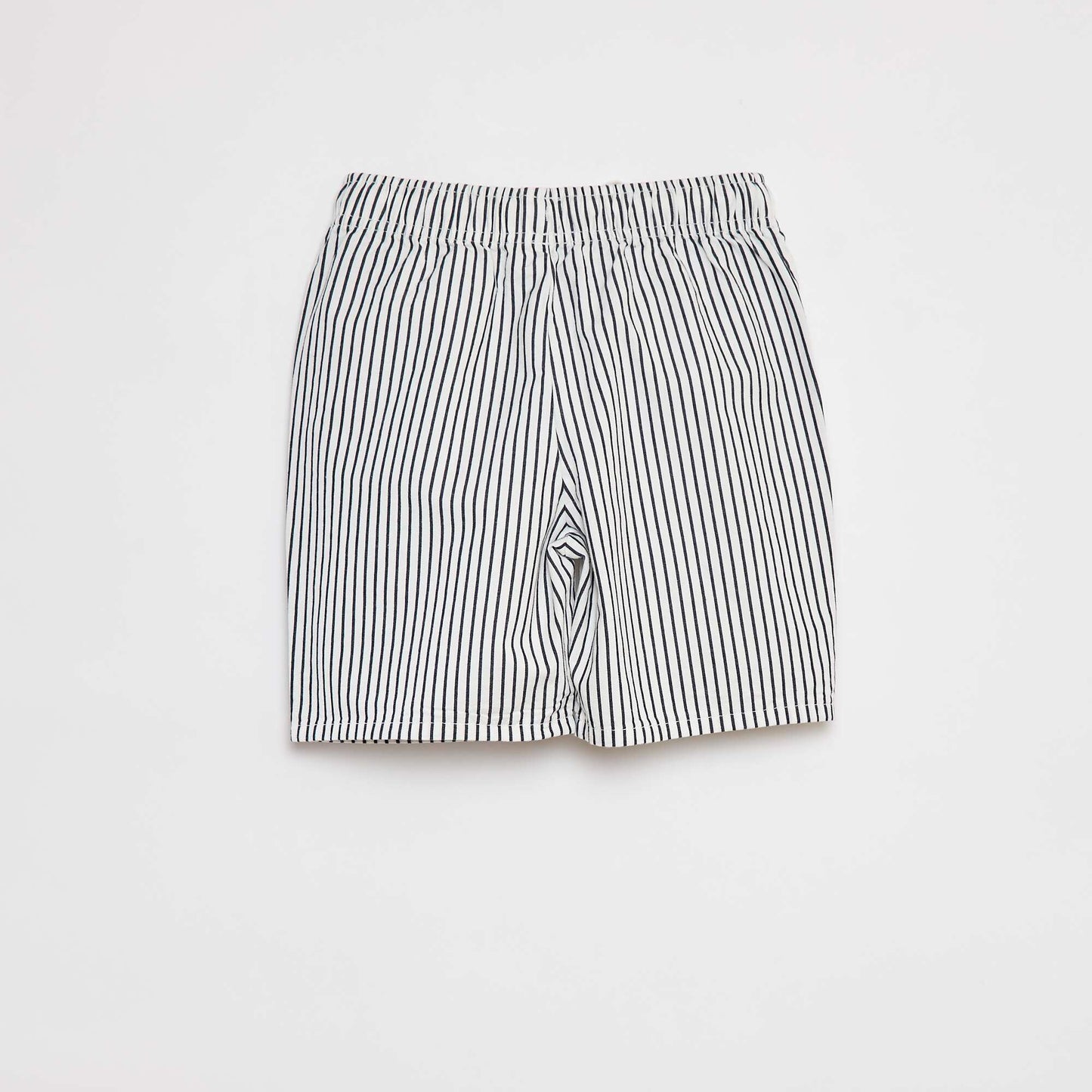 Bermuda shorts with elasticated waist WHITE