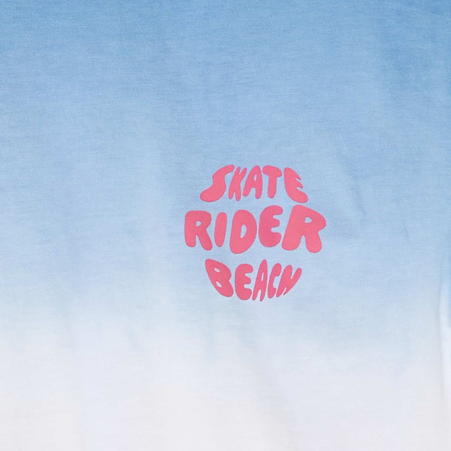 Short-sleeved printed T-shirt BLUE