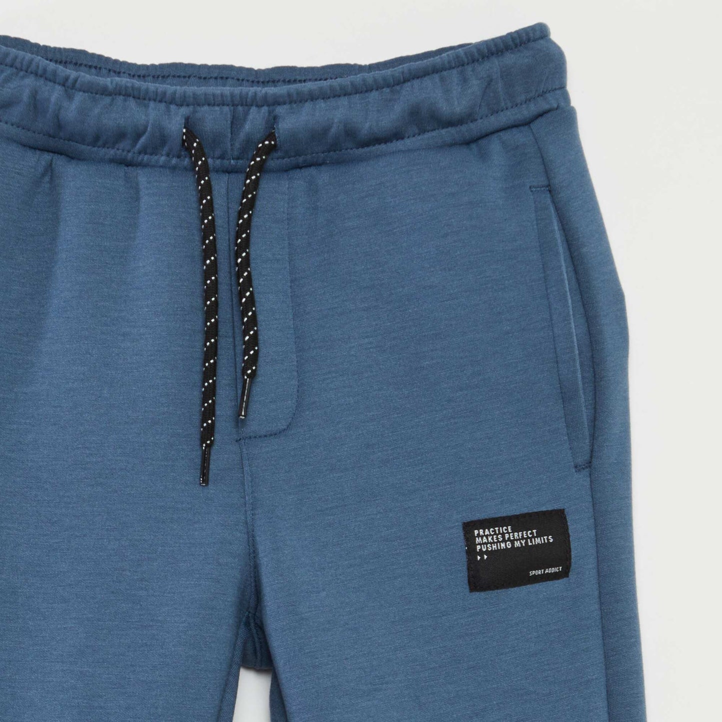 Joggers with adjustable elasticated waist BLUE