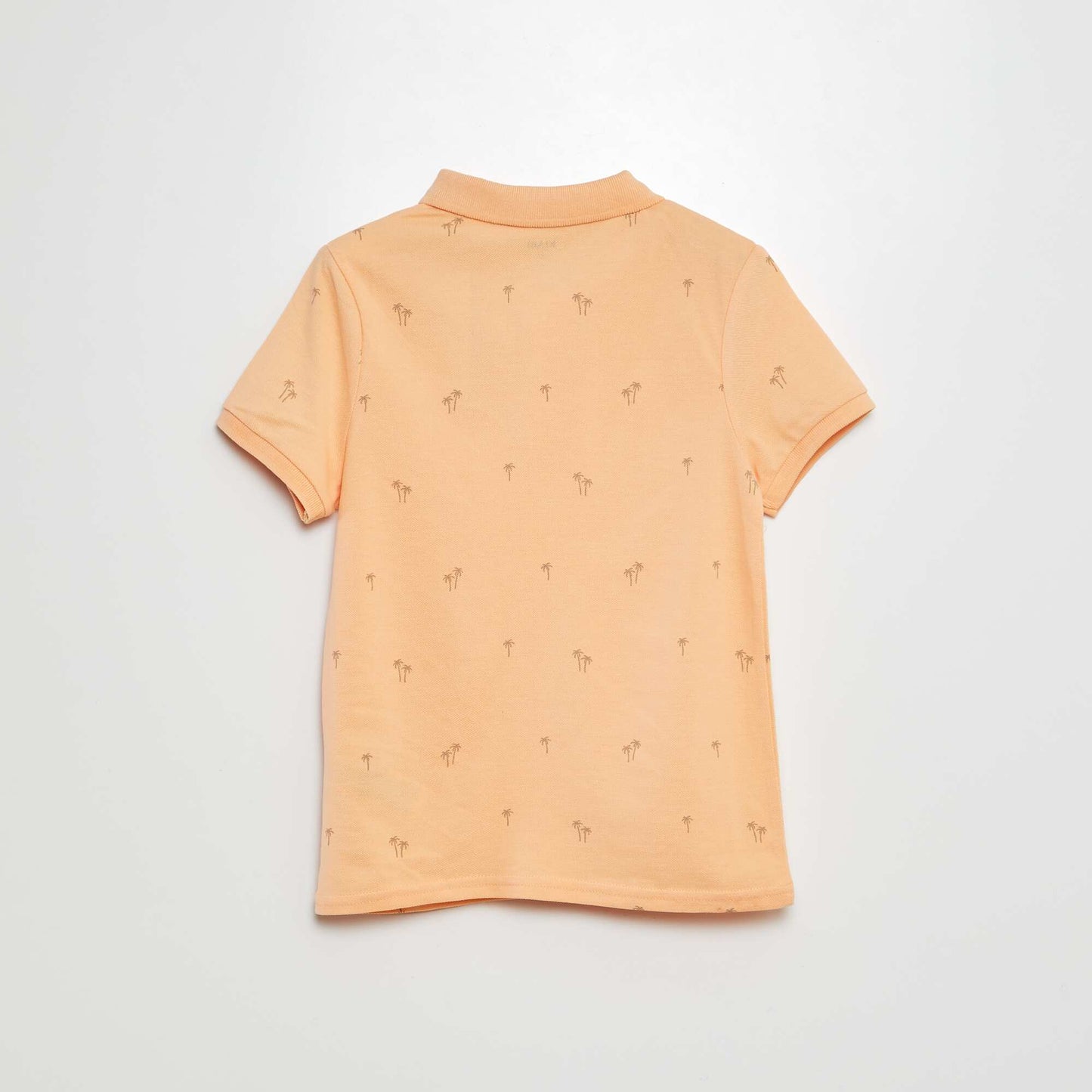 Piqué knit polo shirt ORANGE
