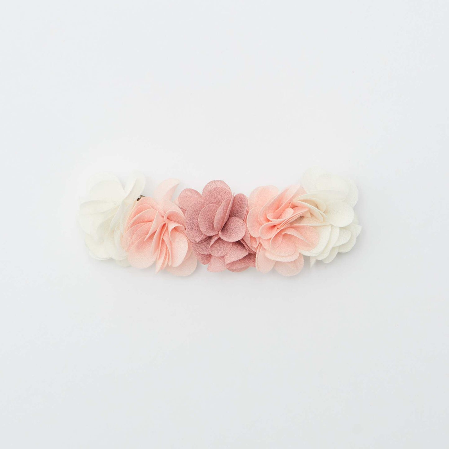 Fancy floral hair slide PINK