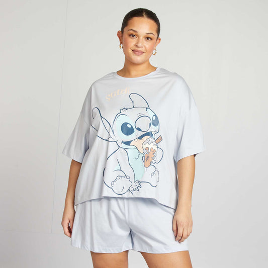 Stitch T-shirt + shorts pyjama set - 2-piece set BLUE