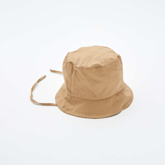 Plain sun hat BROWN