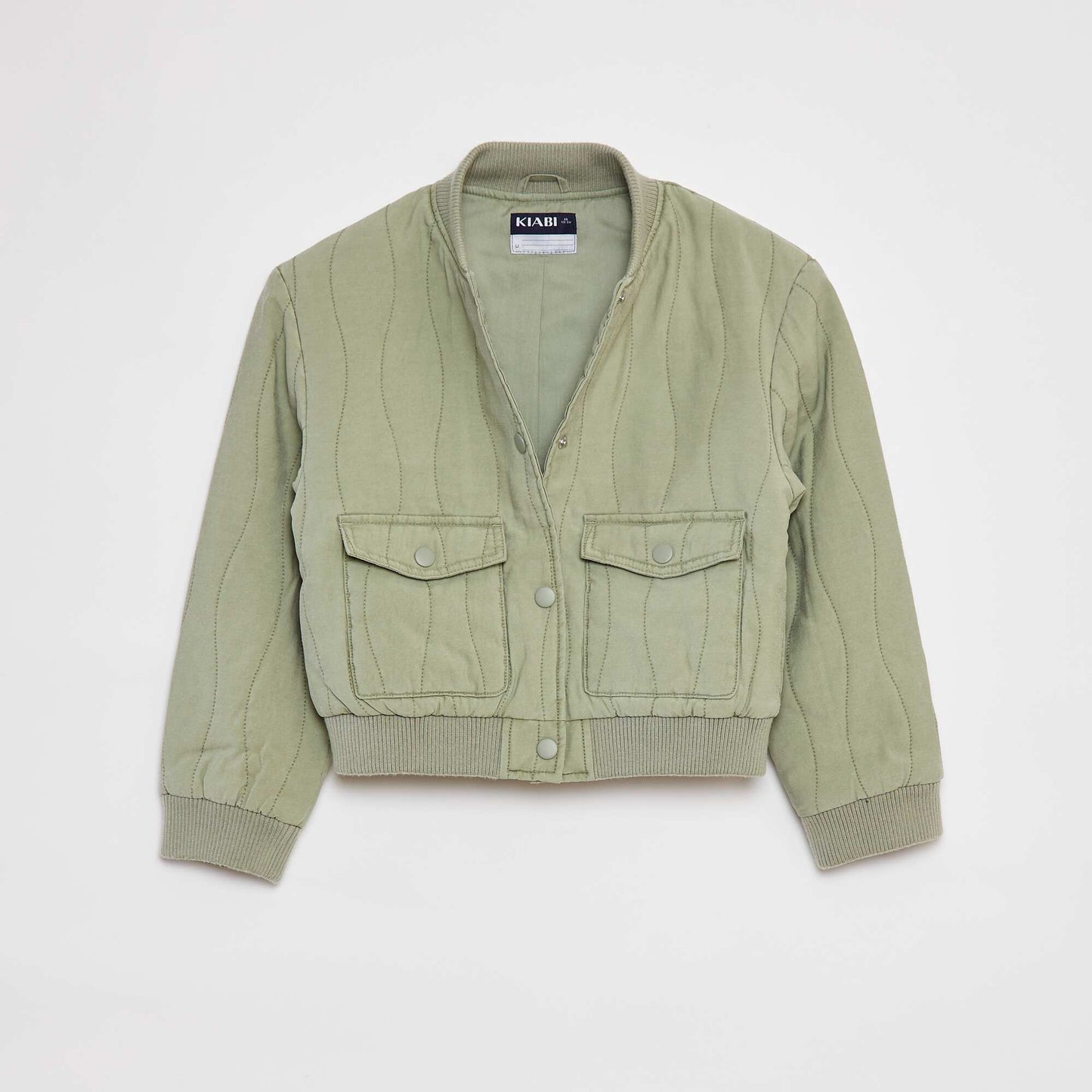 Quilted cotton jacket KHAKI
