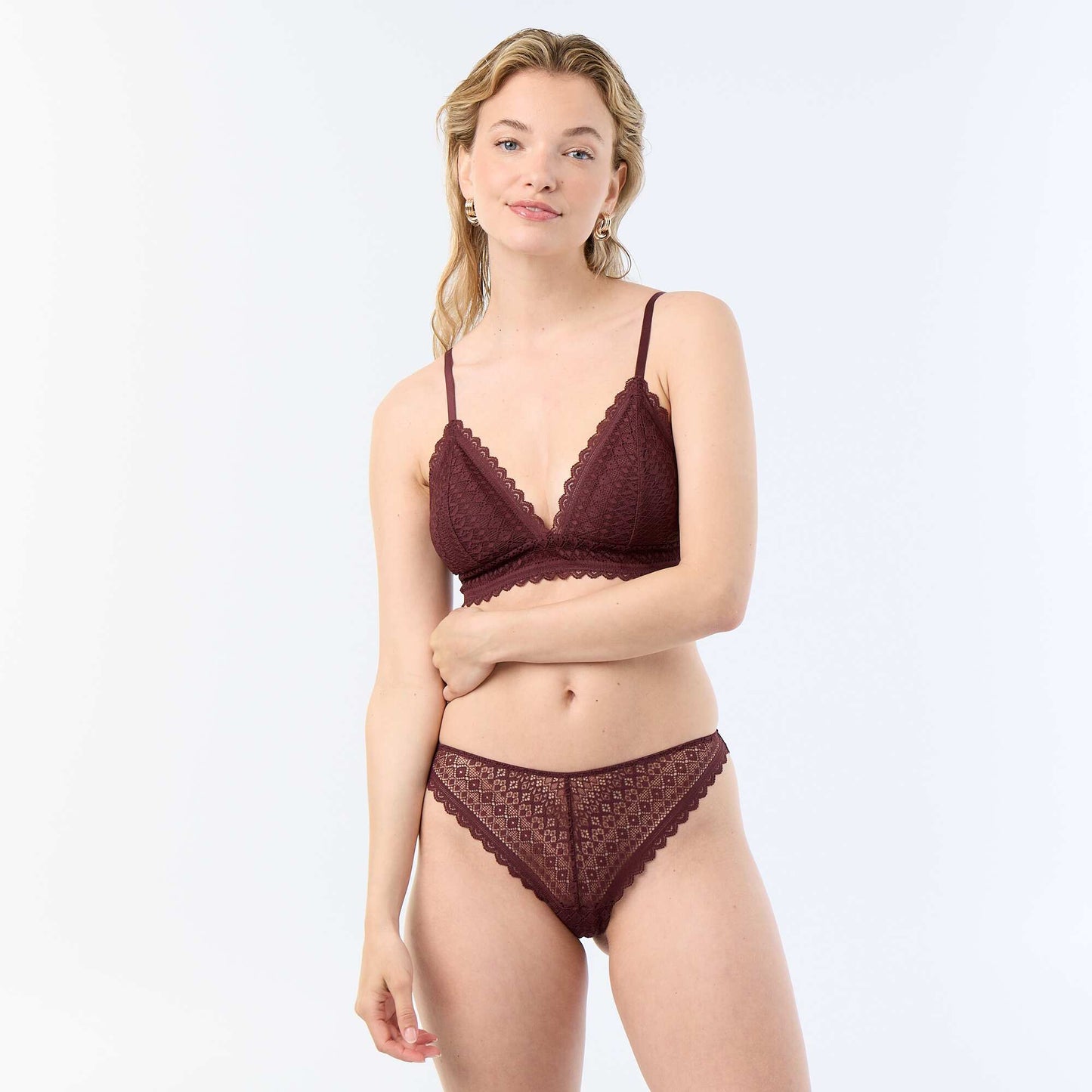 Lace Thong DARK PURPLE