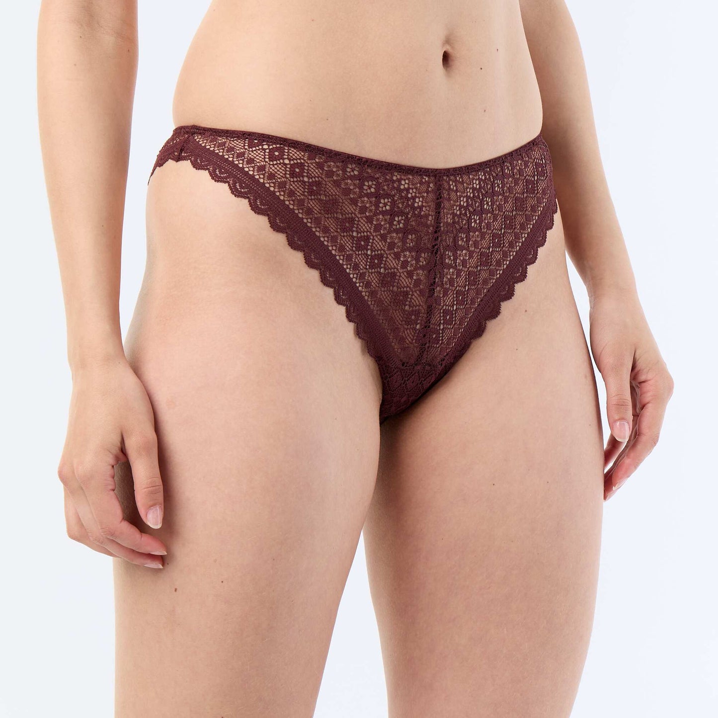 Lace Thong DARK PURPLE