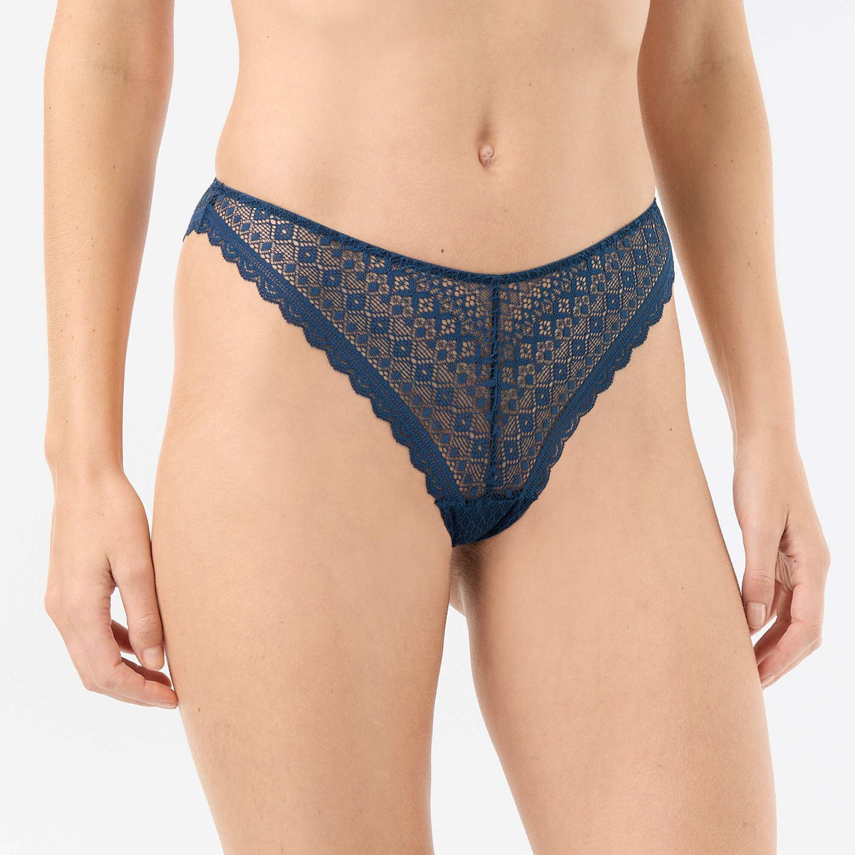 Lace Thong BLUE