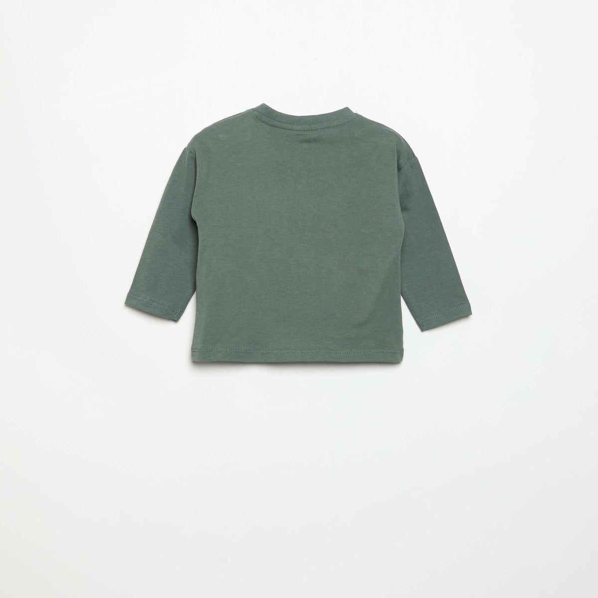 Long-sleeved T-shirt with chest pocket GREEN