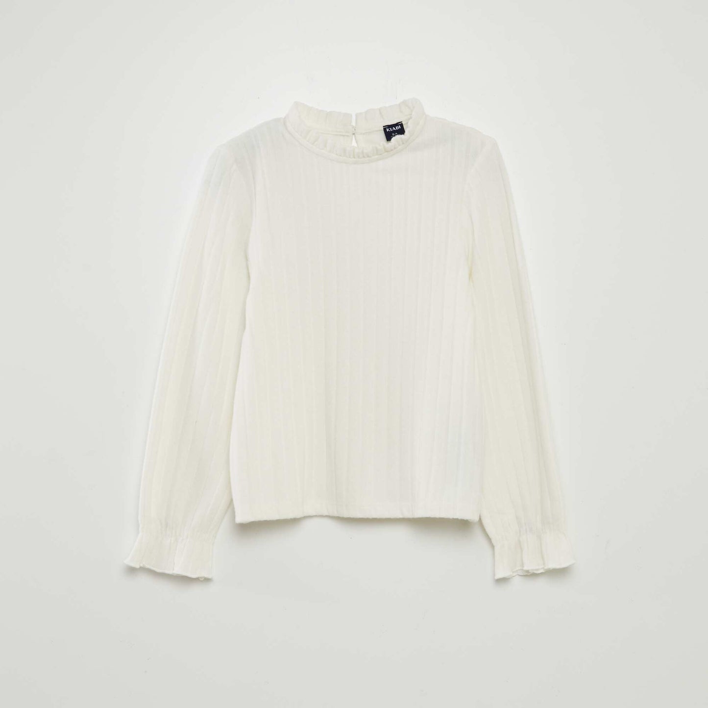 Soft knit T-shirt WHITE