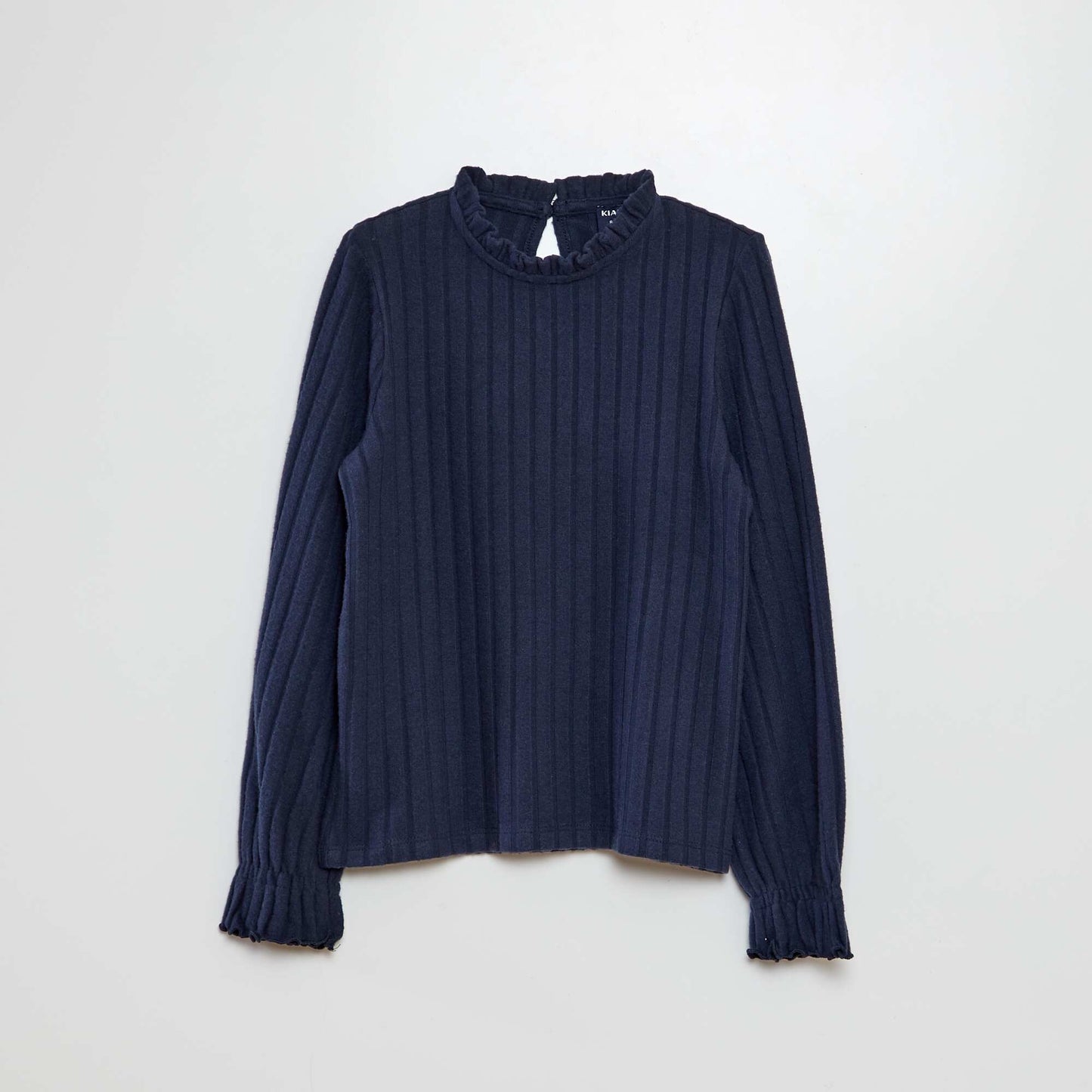 Soft knit T-shirt blue