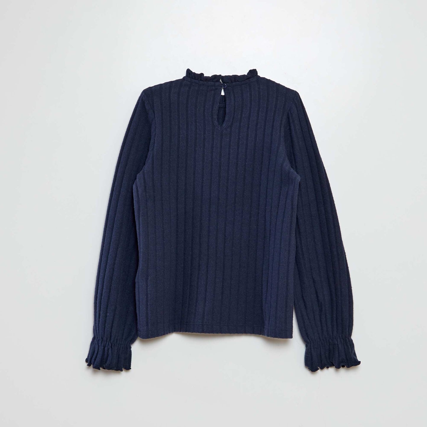 Soft knit T-shirt blue