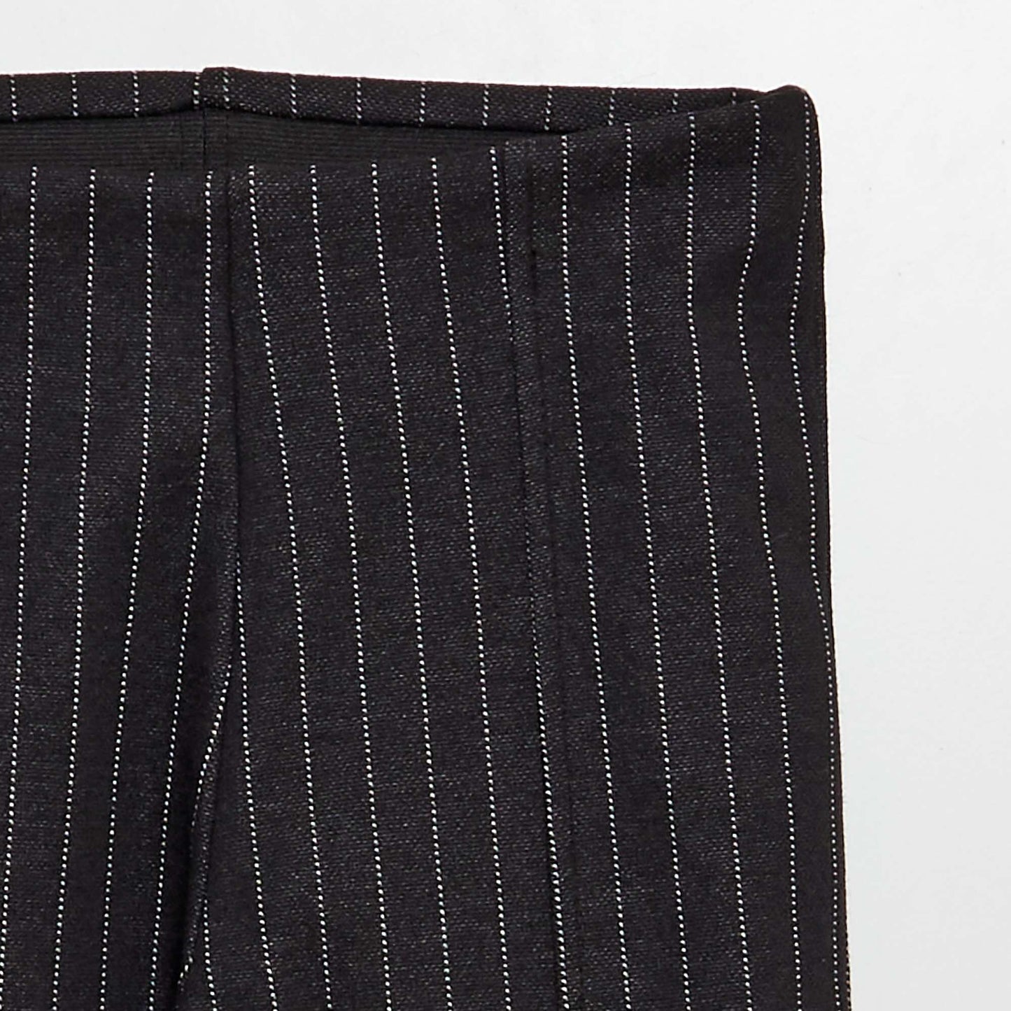 Flared knit trousers BLACK