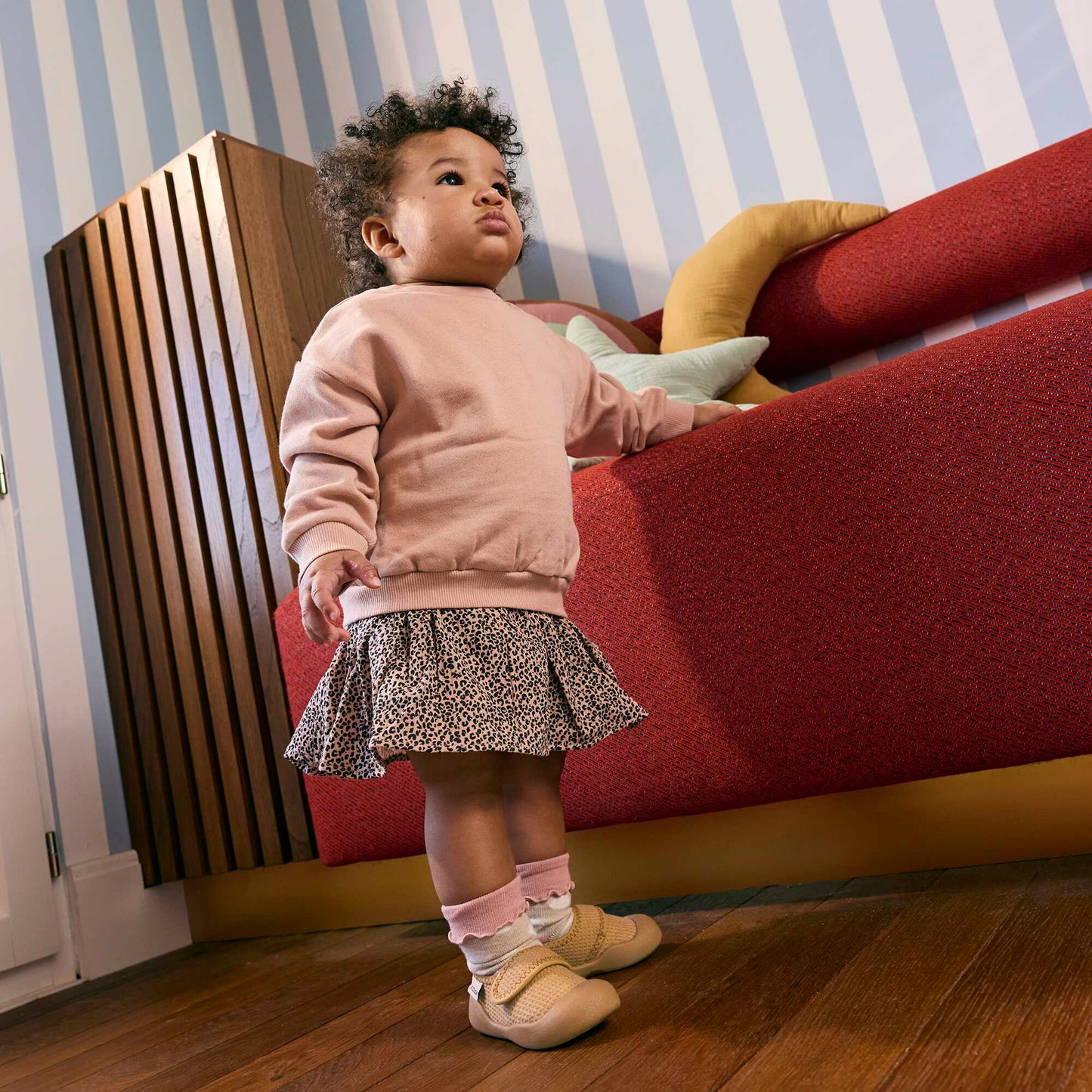 First Steps Motor Skills Booties - Kitchoun BROWN