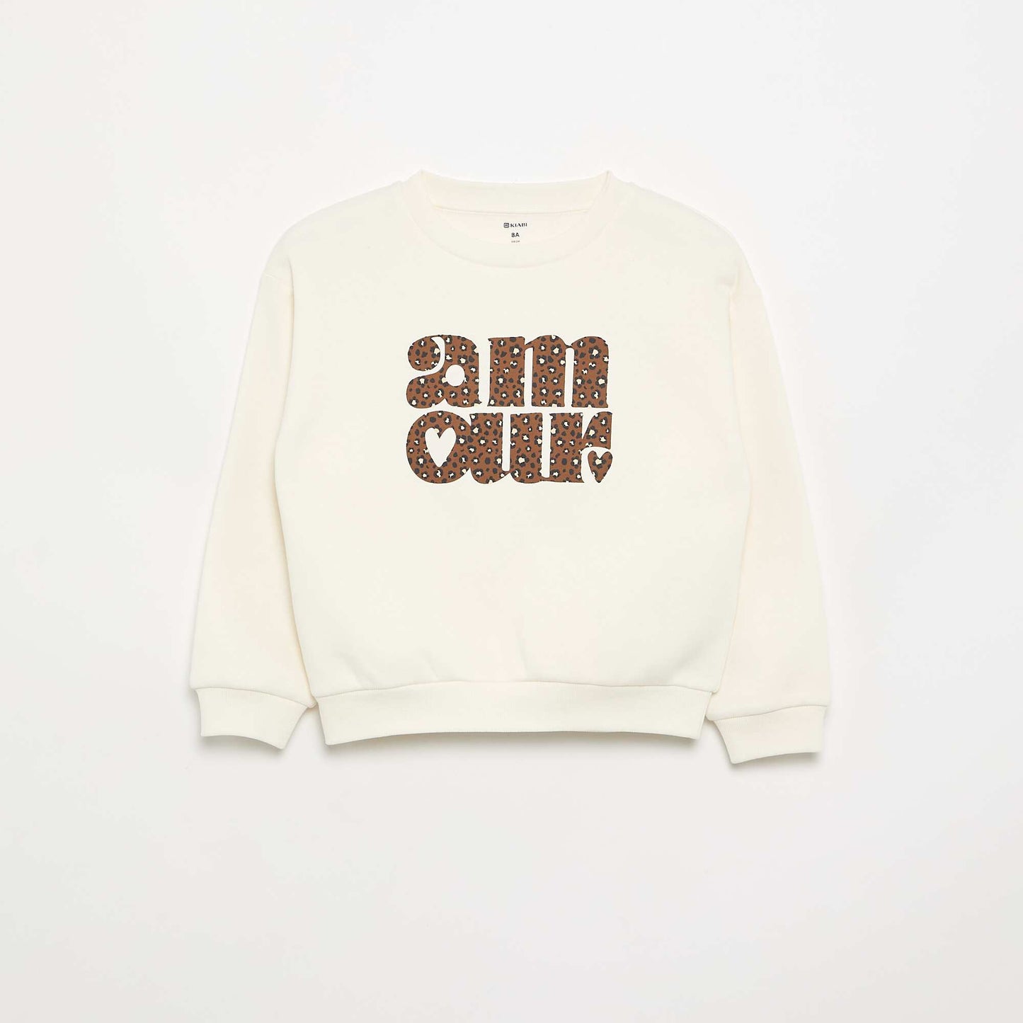 Long-sleeved printed sweatshirt GREY