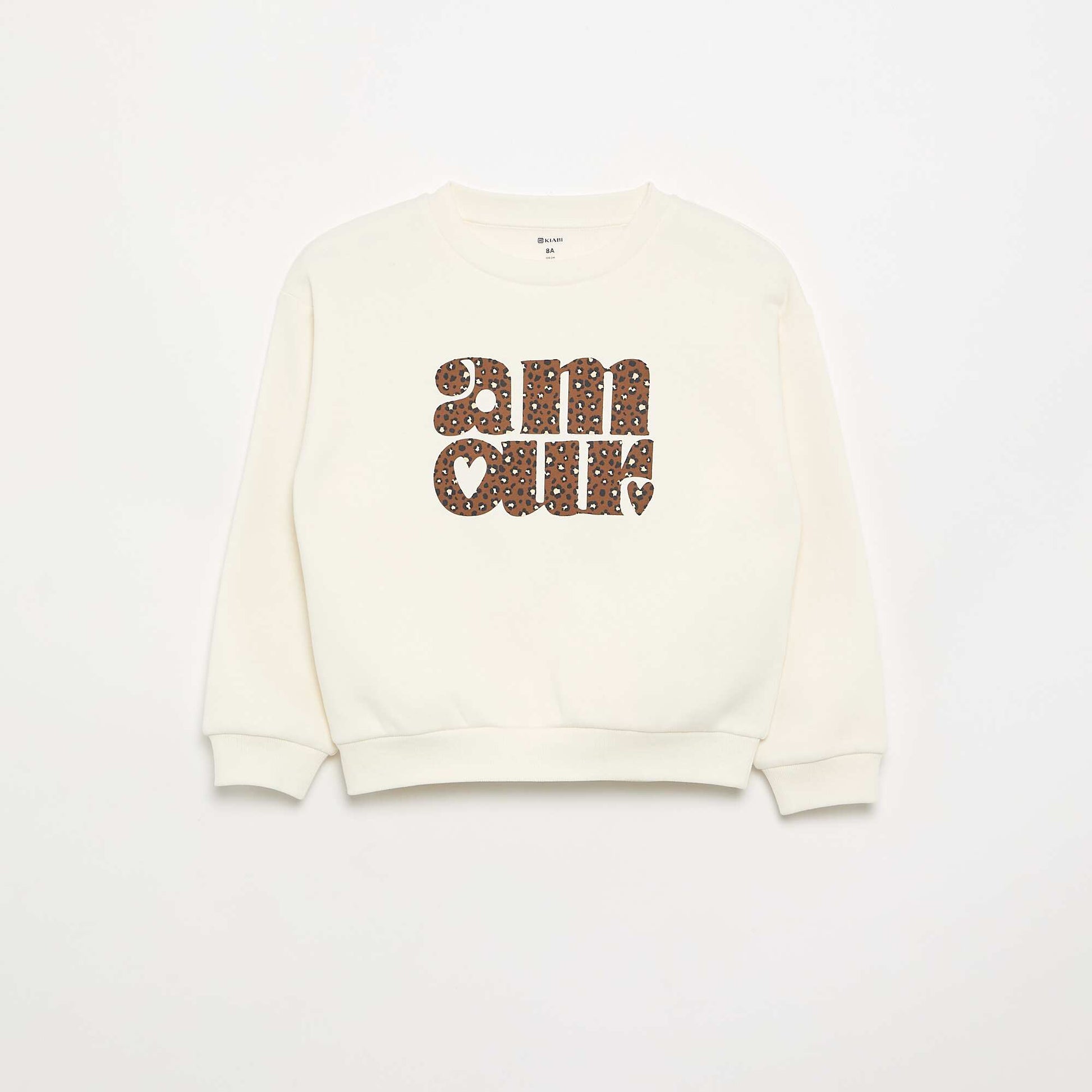 Long-sleeved printed sweatshirt GREY