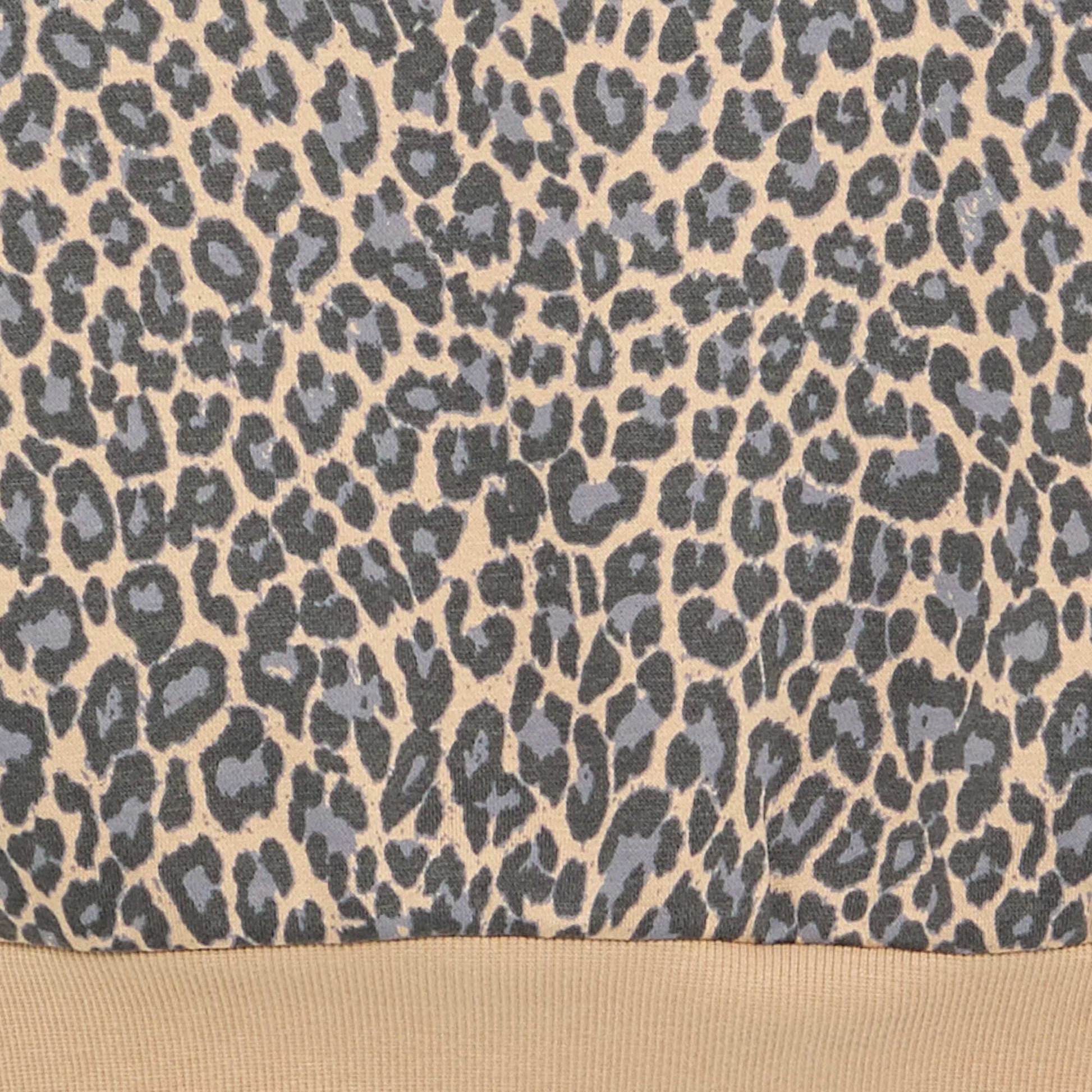 Long-sleeved sweatshirt with print BEIGE