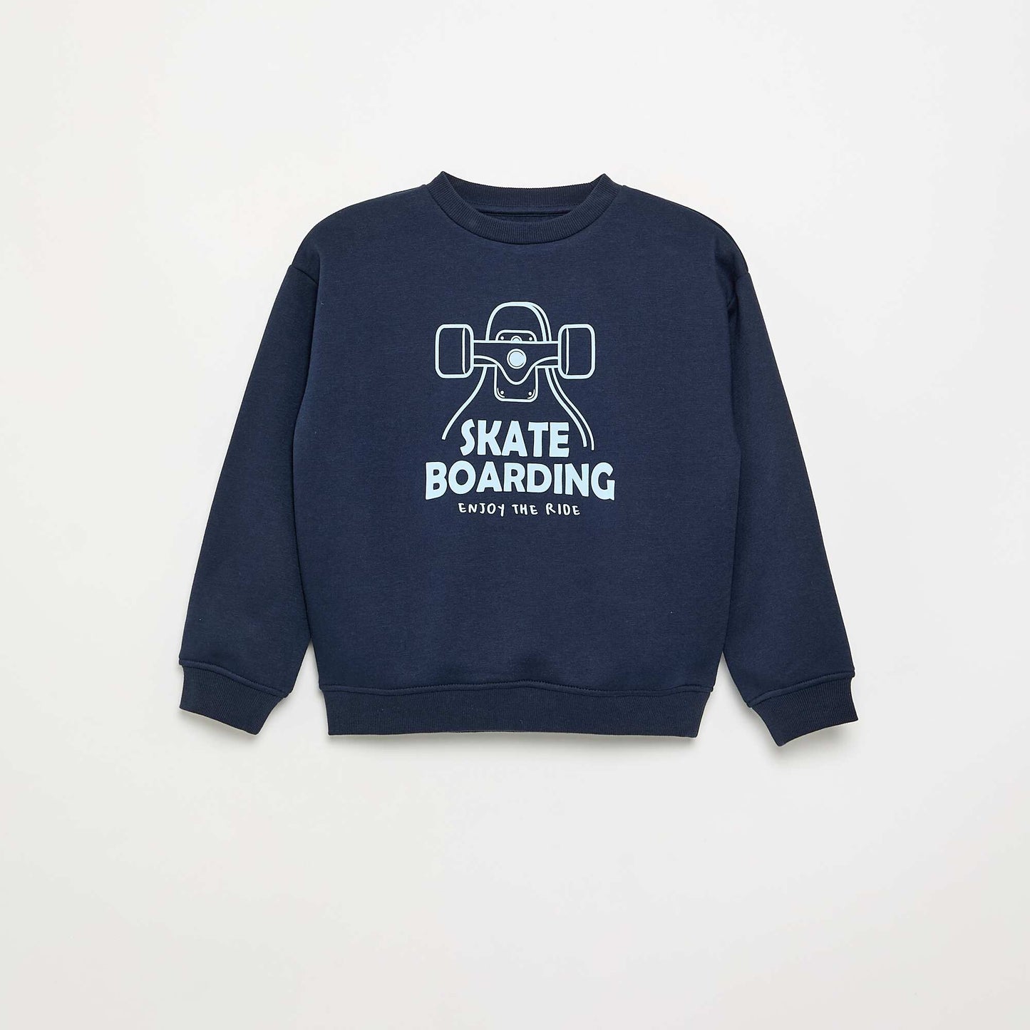 Loose-fit printed sweatshirt BLUE
