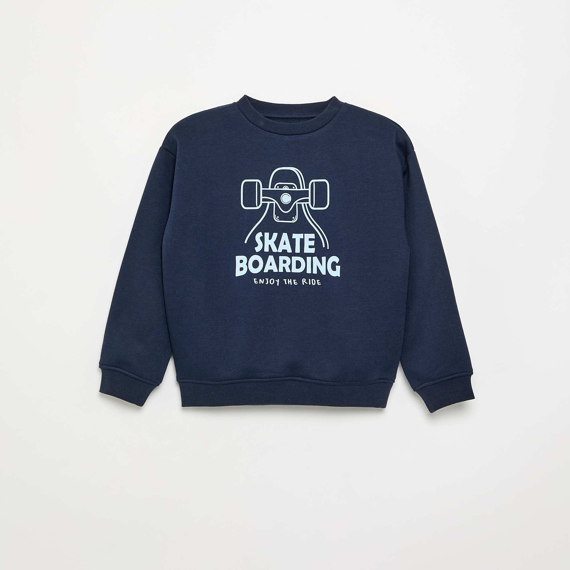 Loose-fit printed sweatshirt BLUE