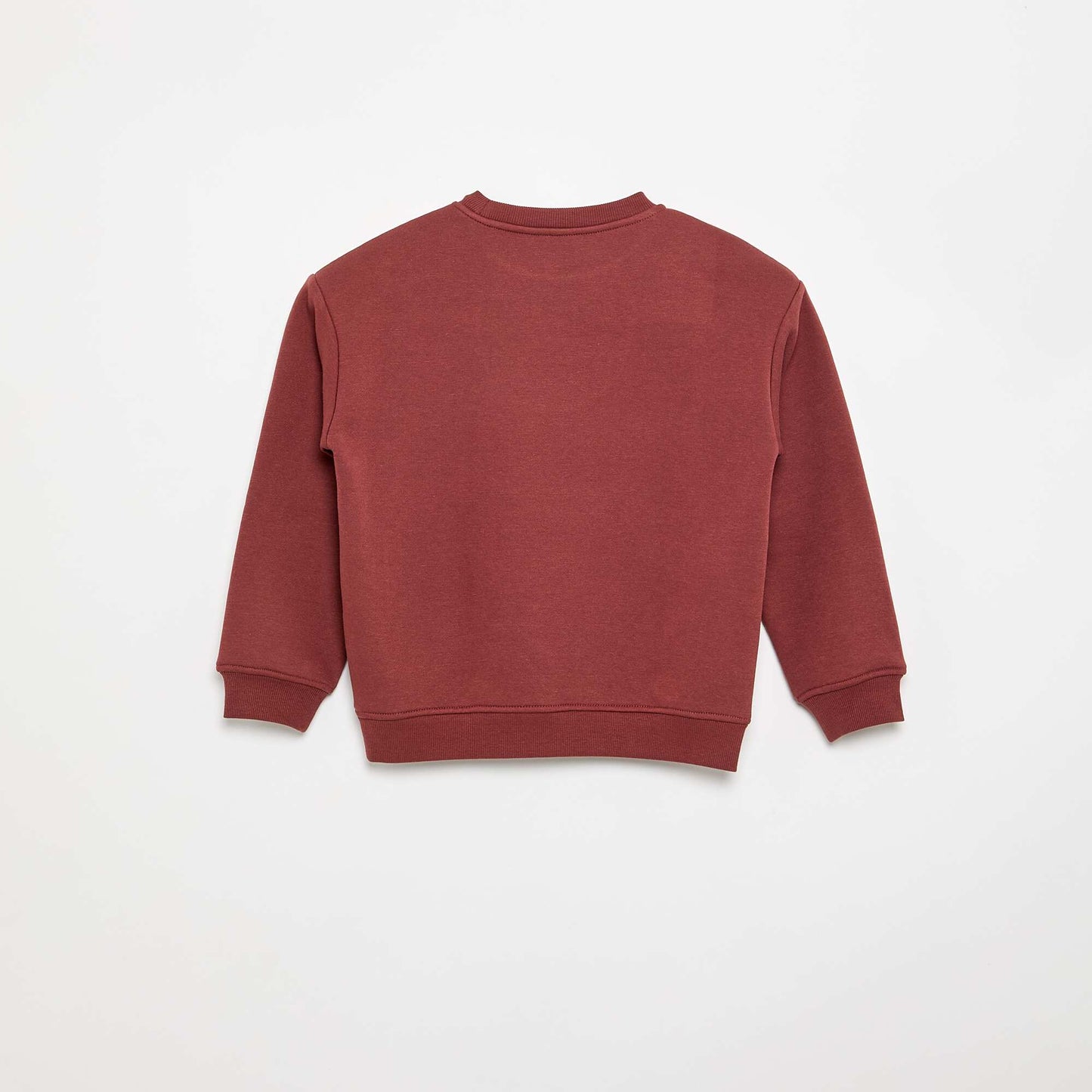 Loose-fit printed sweatshirt BROWN