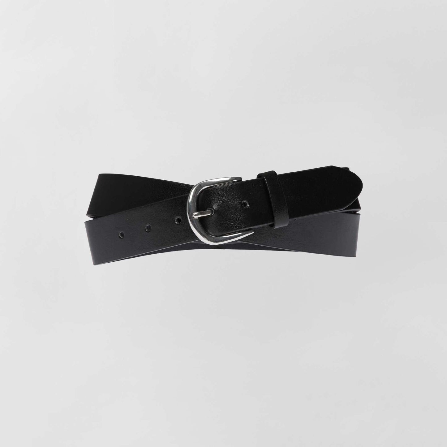 Basic plain belt black