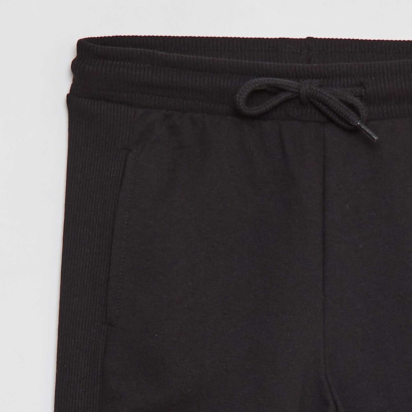 Plain joggers with pockets BLACK