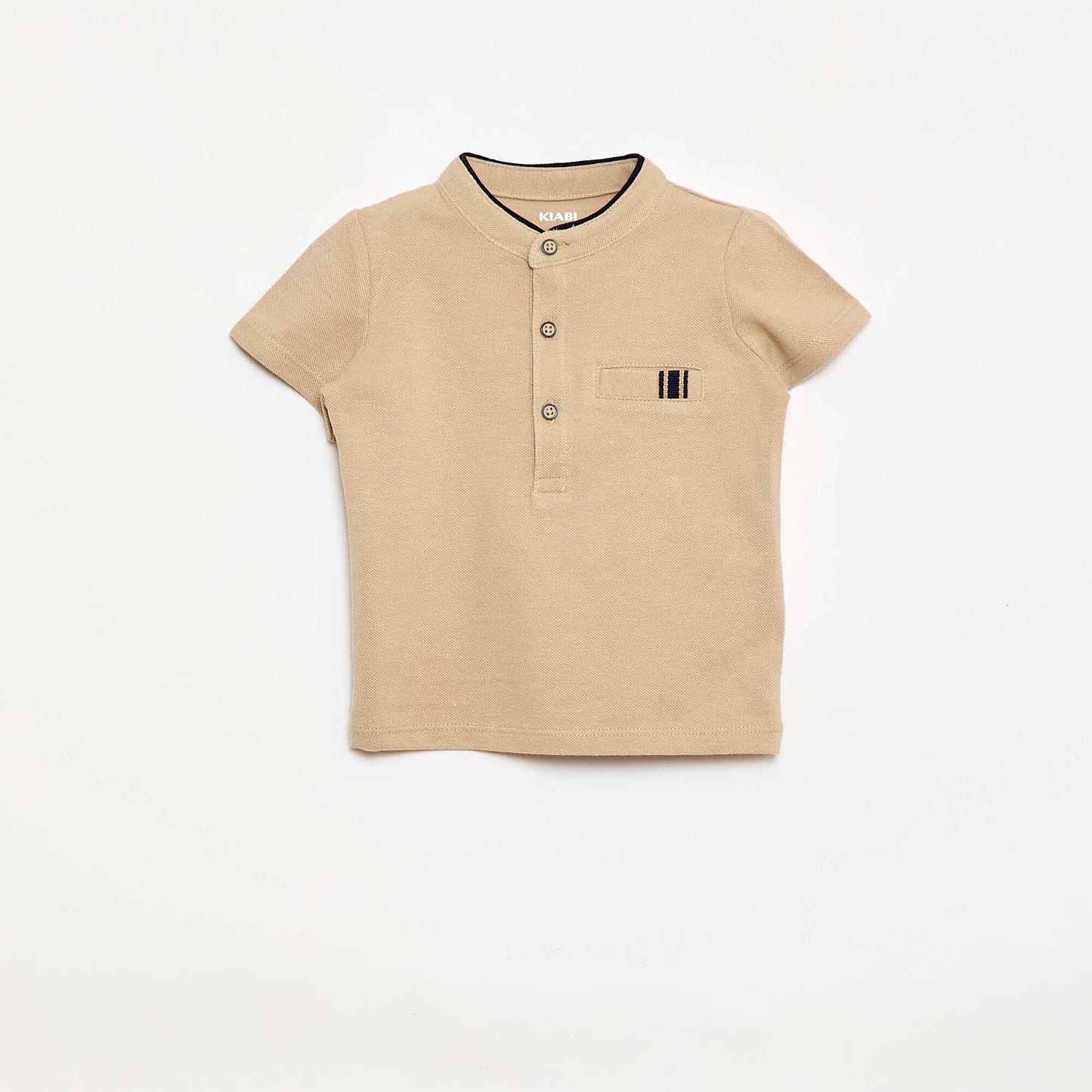 პოლო და შორტი კომპლექტი - 2 ცალი კრემისფერი