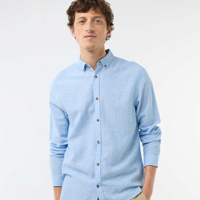 Linen Blend Shirt WHITE