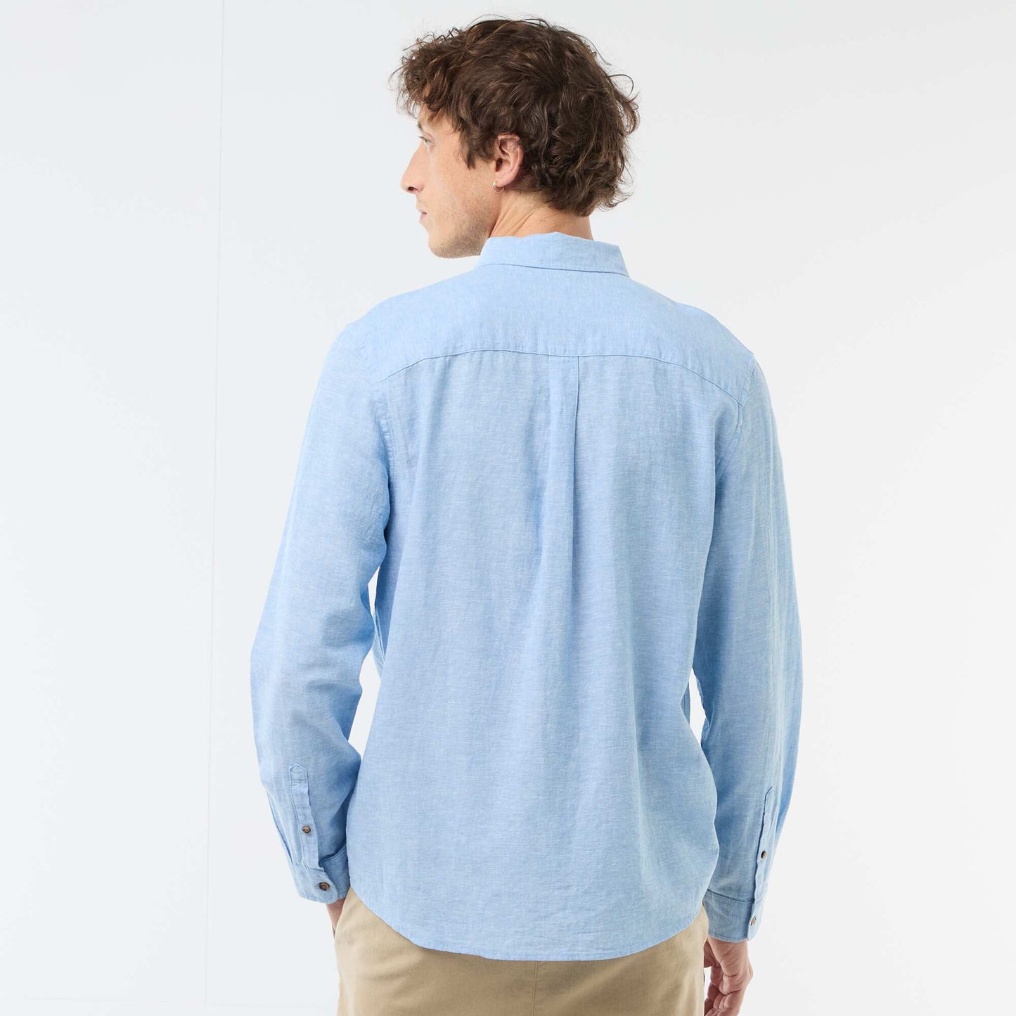 ტილო ნაზავი პერანგი თეთრი