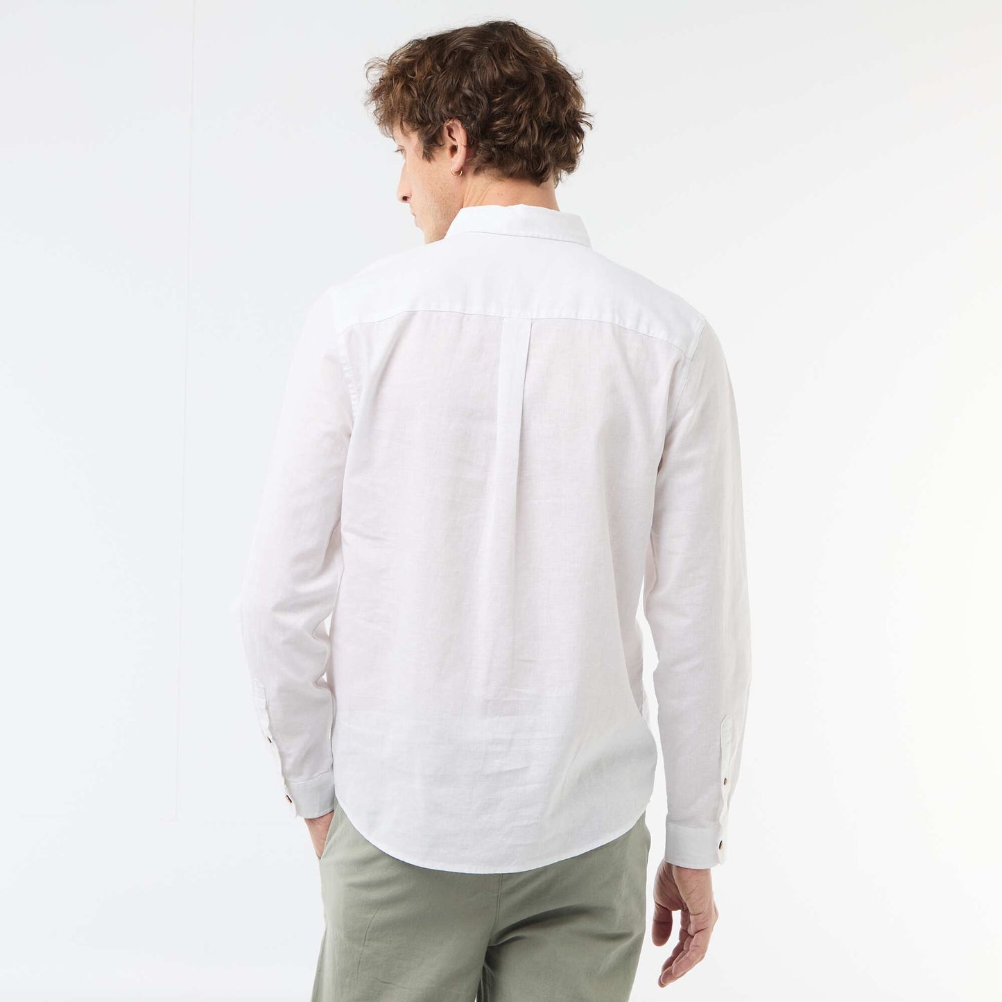 ტილო ნაზავი პერანგი თეთრი