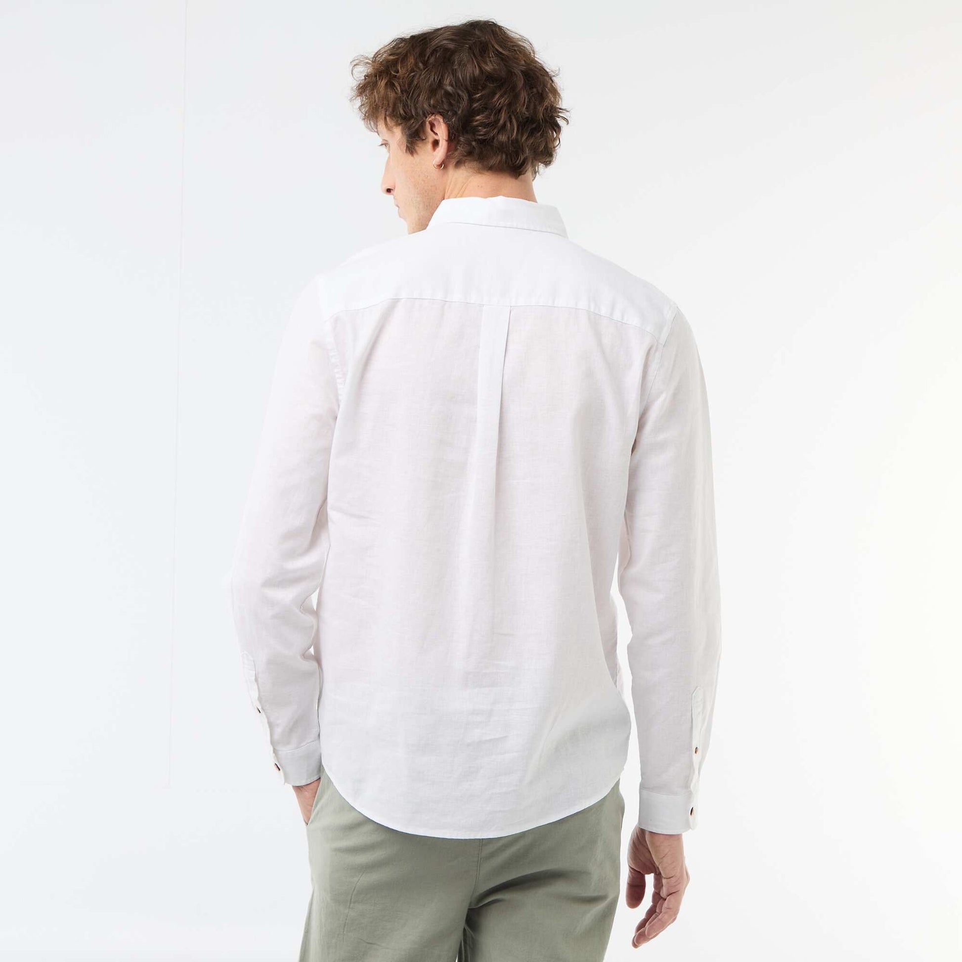 ტილო ნაზავი პერანგი თეთრი