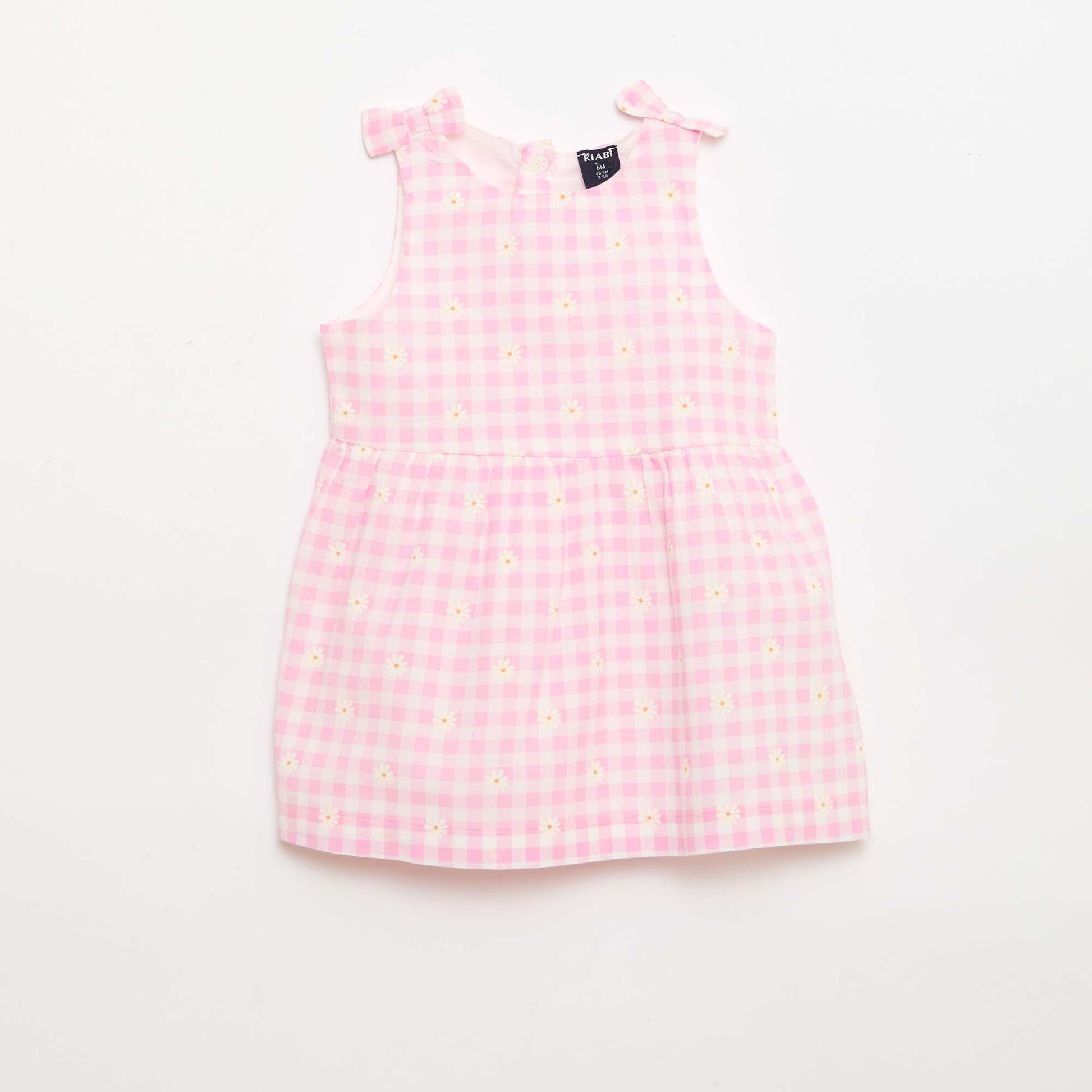 Sleeveless flared dress PINK