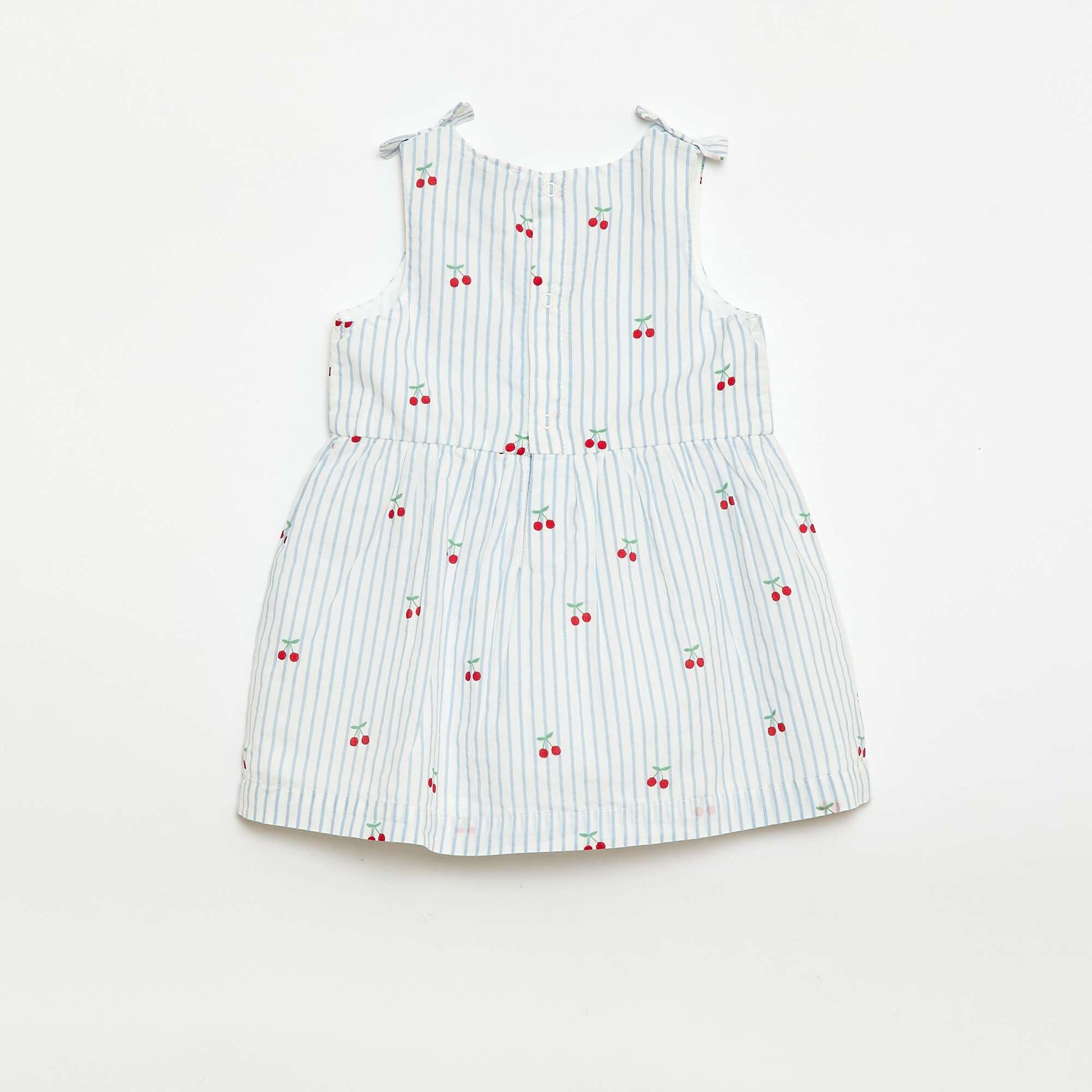 Sleeveless flared dress WHITE