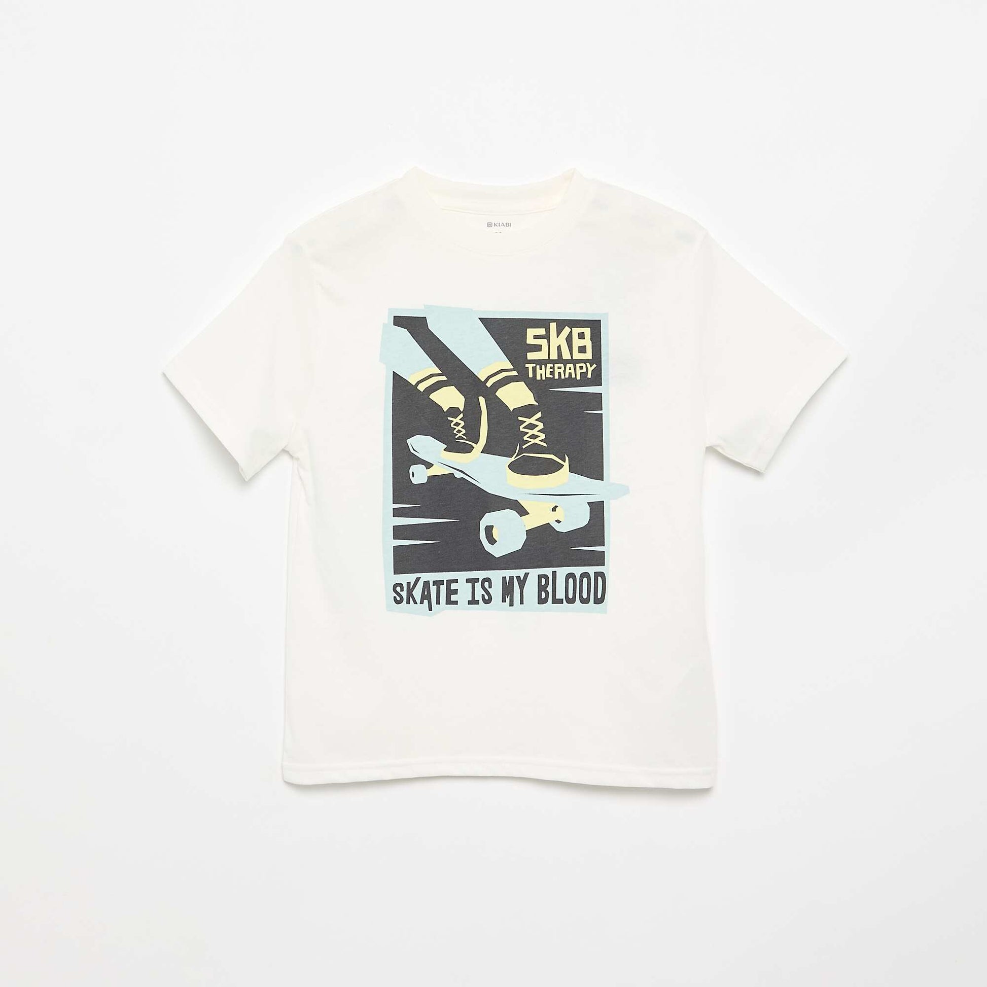 Printed Short-Sleeve T-Shirt WHITE