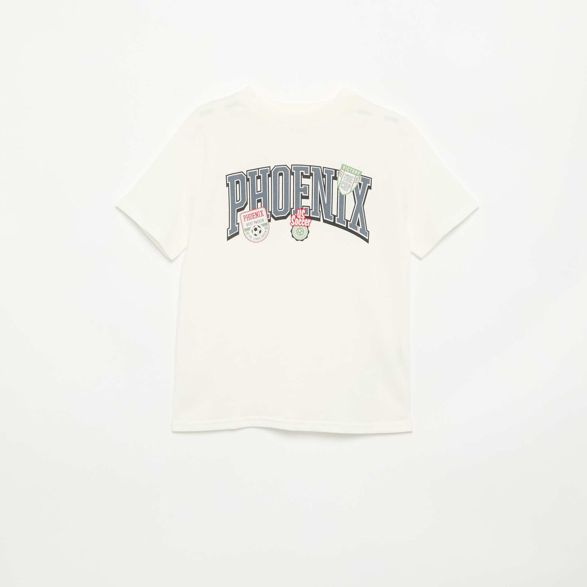 Printed Short-Sleeve T-Shirt WHITE
