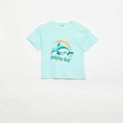 Fantasy Print T-Shirt BLUE