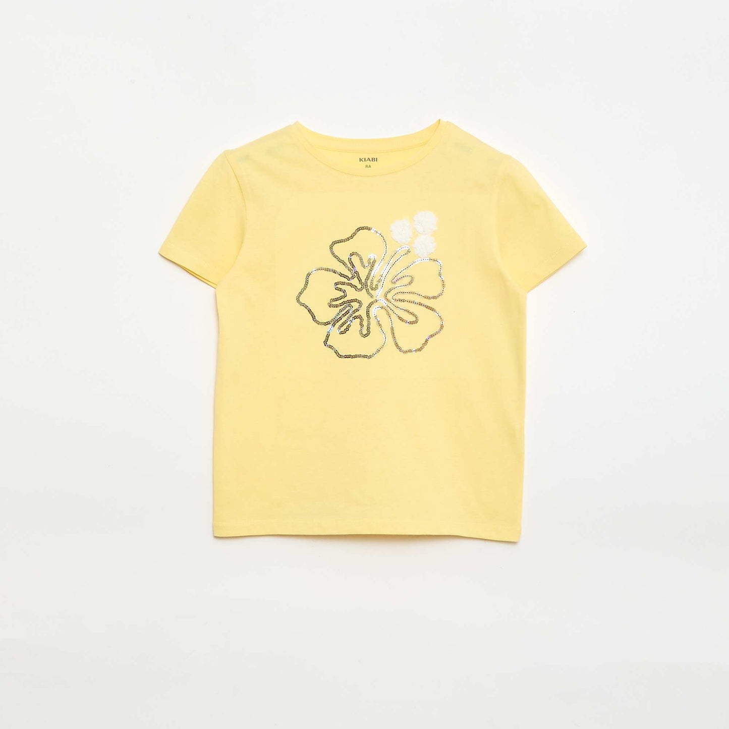 Short-sleeved T-shirt with design YELLOW