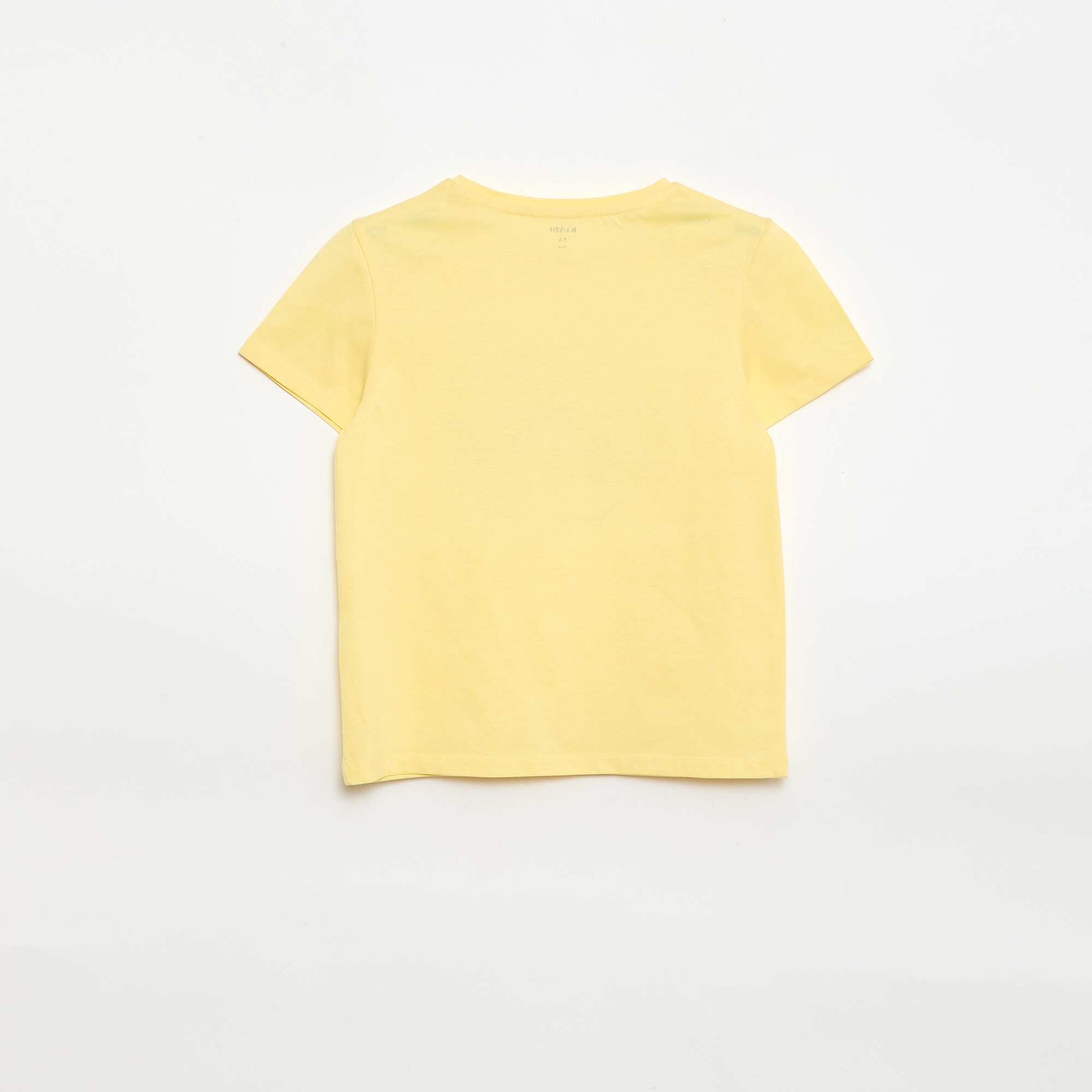 Short-sleeved T-shirt with design YELLOW