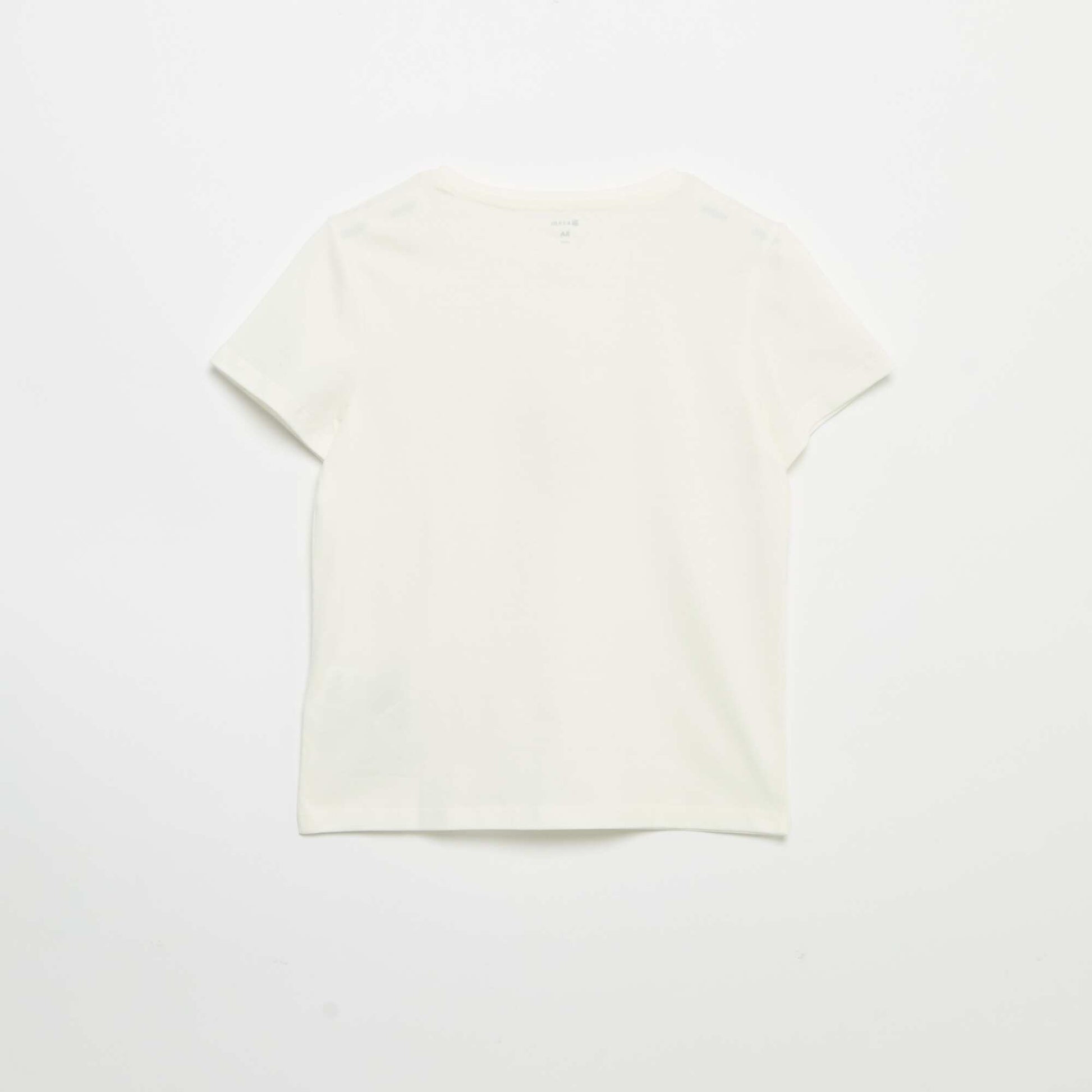 Short-sleeved T-shirt with design WHITE