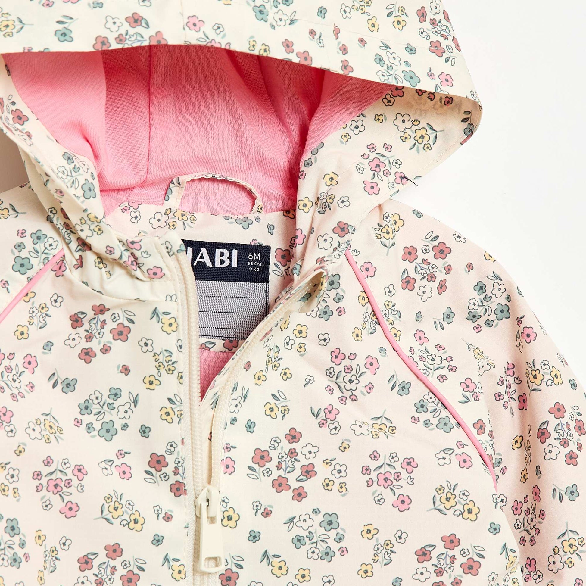 Hooded Windbreaker Jacket WHITE