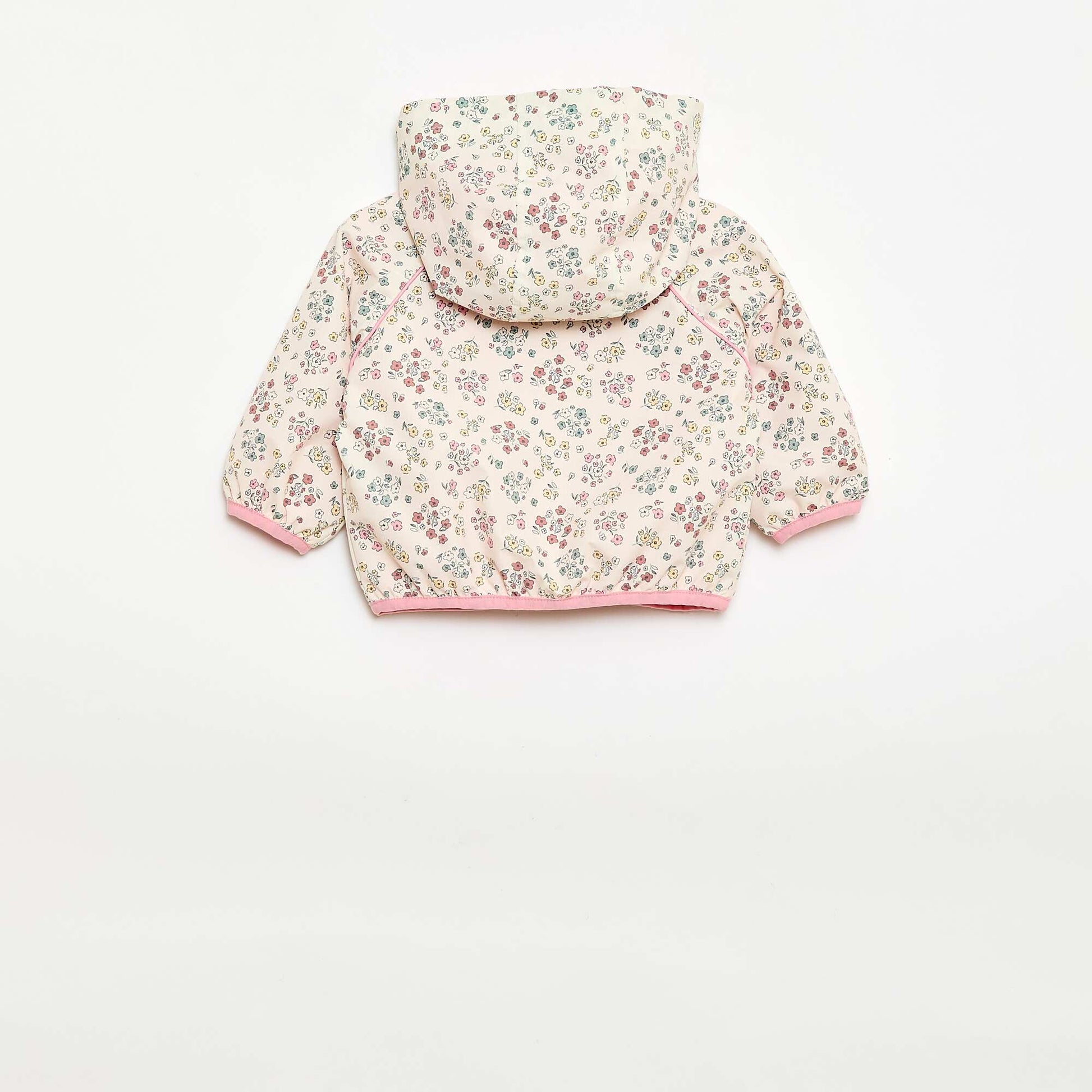 Hooded Windbreaker Jacket WHITE