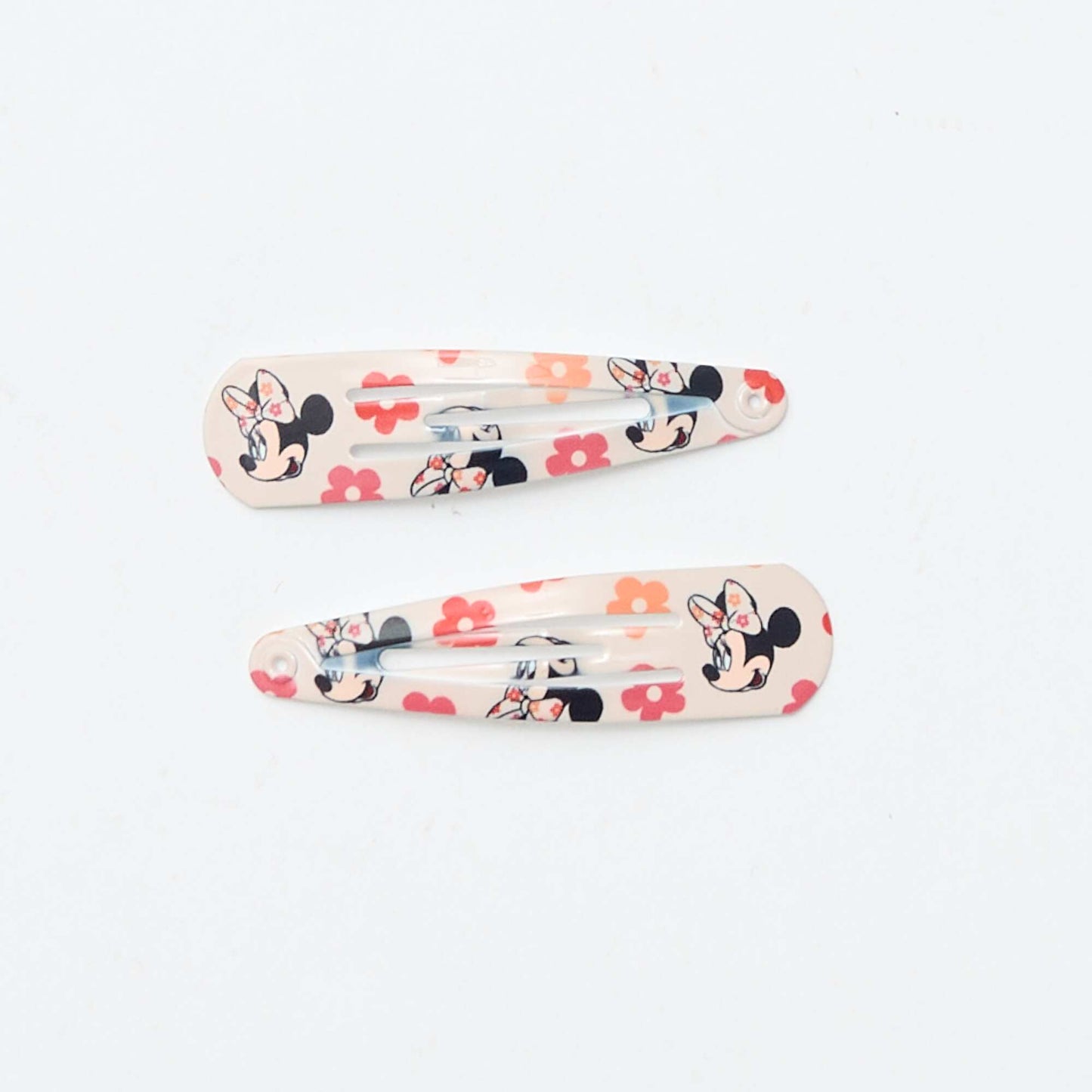 4 Hair Clips + 2 Hair Ties 'Stitch' Set PINK