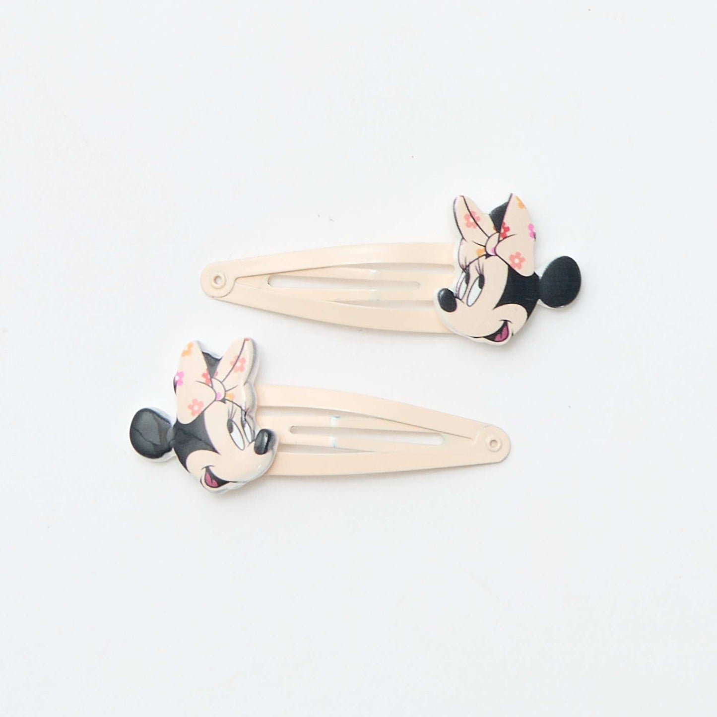 4 Hair Clips + 2 Hair Ties 'Stitch' Set PINK