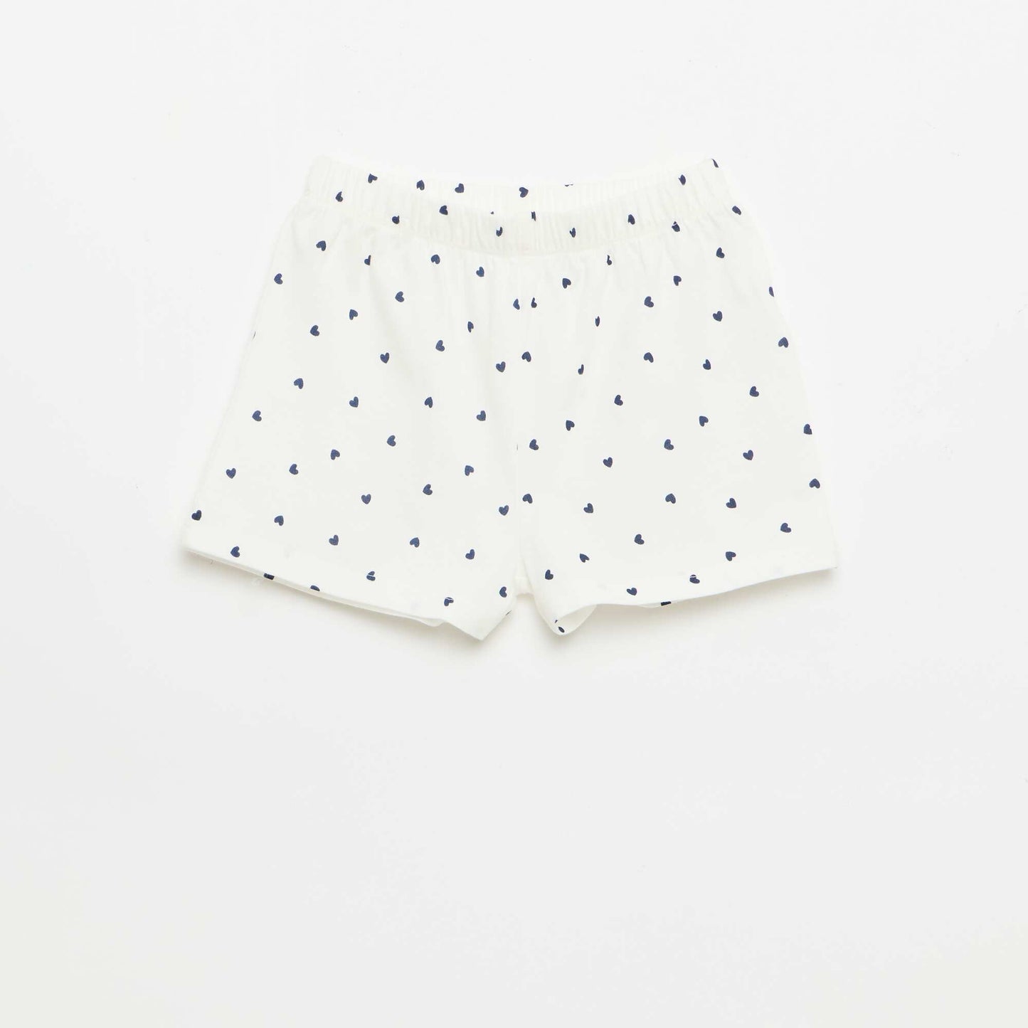 2 ნაწილიანი მოკლე პიჟამოს კომპლექტი: ზედა და შორტი ლურჯი