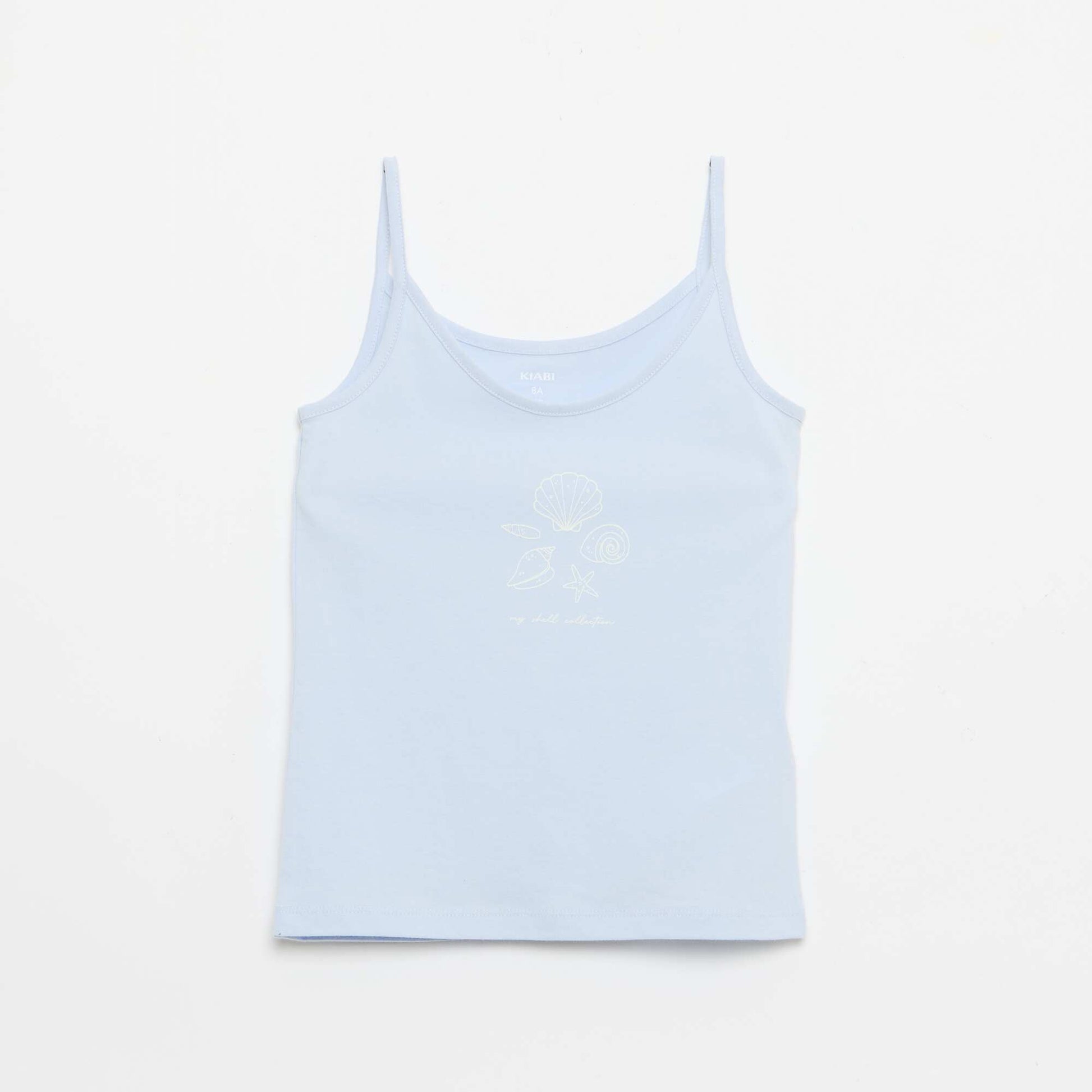 2 ნაწილიანი მოკლე პიჟამოს კომპლექტი: ზედა და შორტი ლურჯი