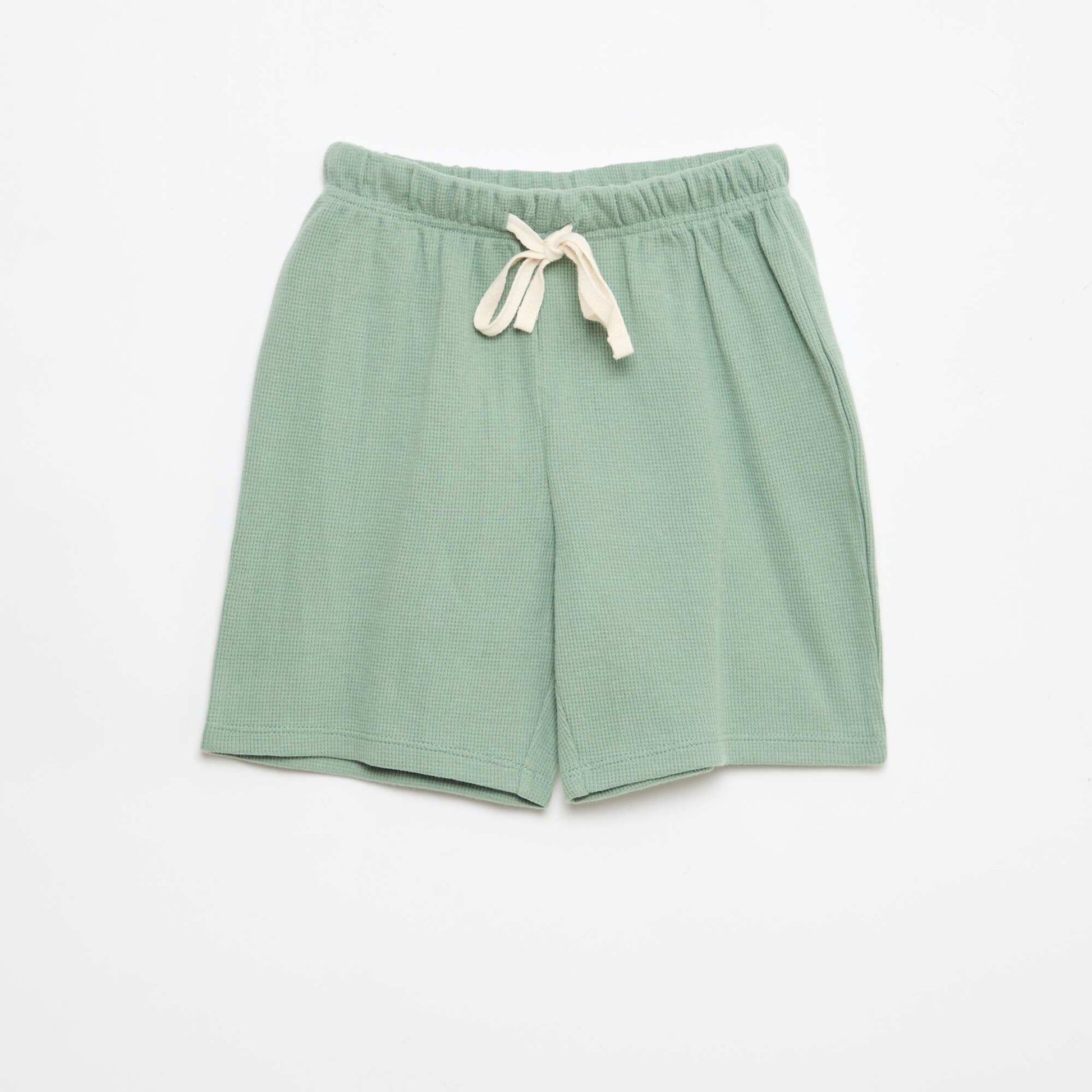 Plain Cotton Pajama Set GREEN