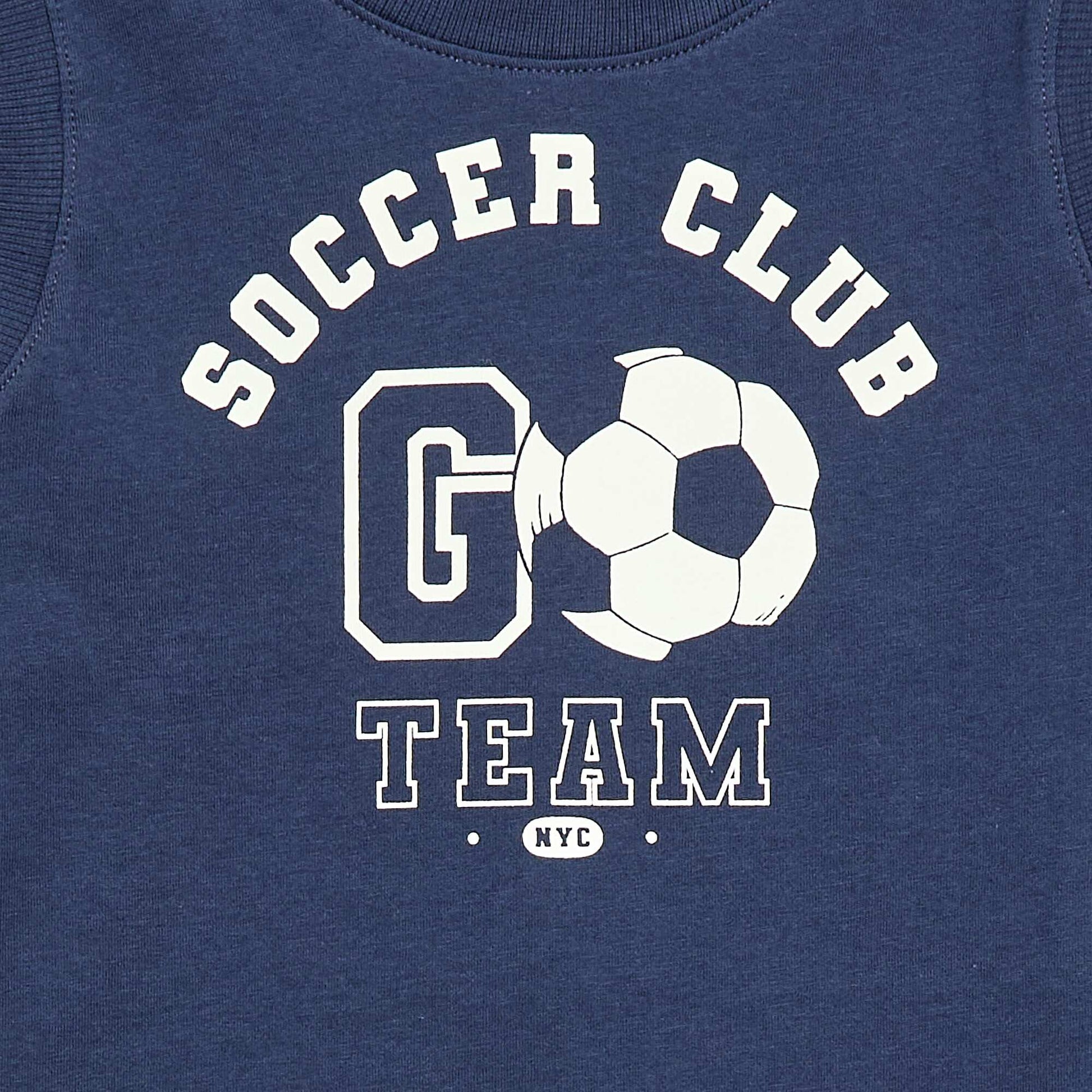 2-ნაწილიანი ზედა და შორტი პიჟამის კომპლექტი ლურჯი