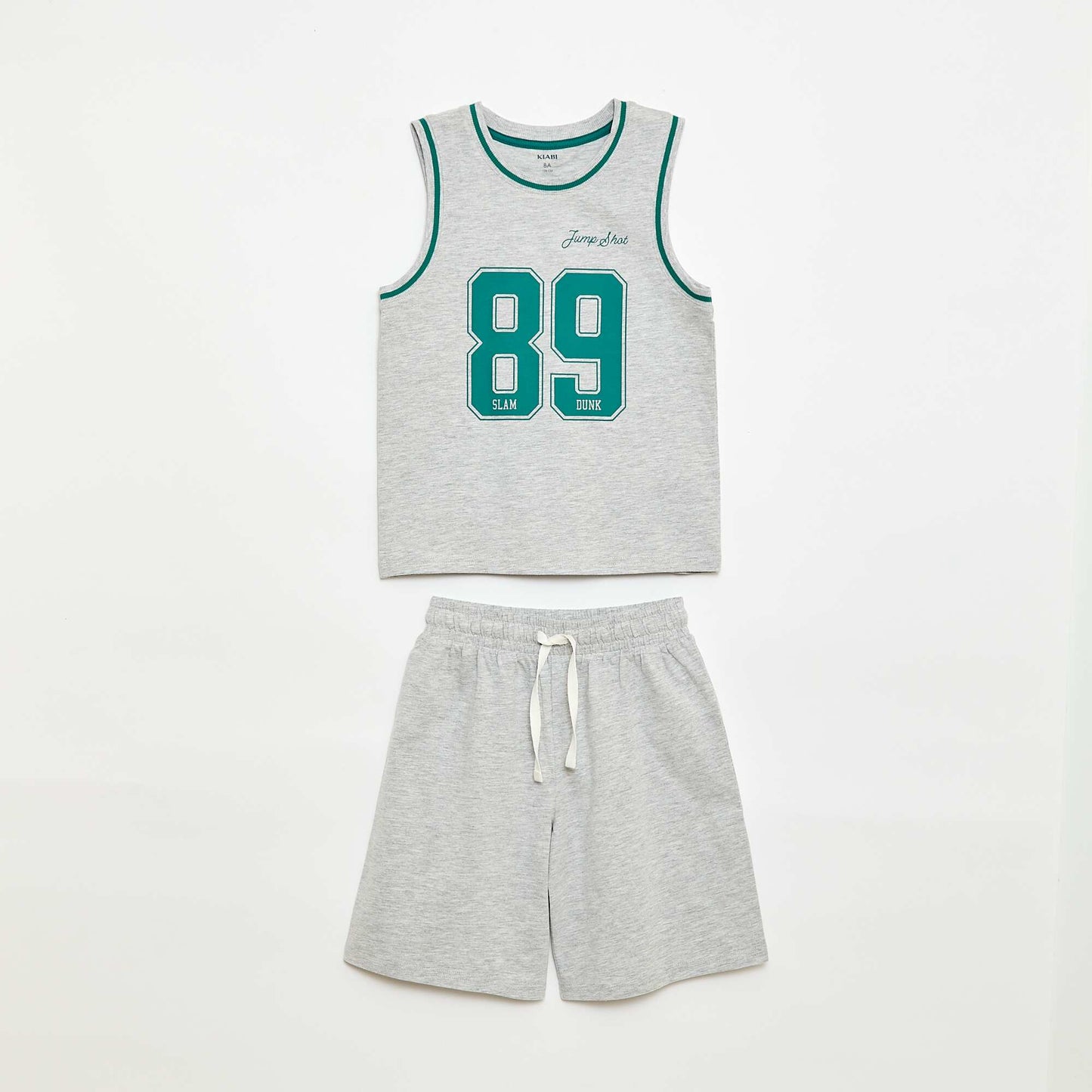 Sleeveless Top & Shorts Pajama Set - 2 Piece GREEN
