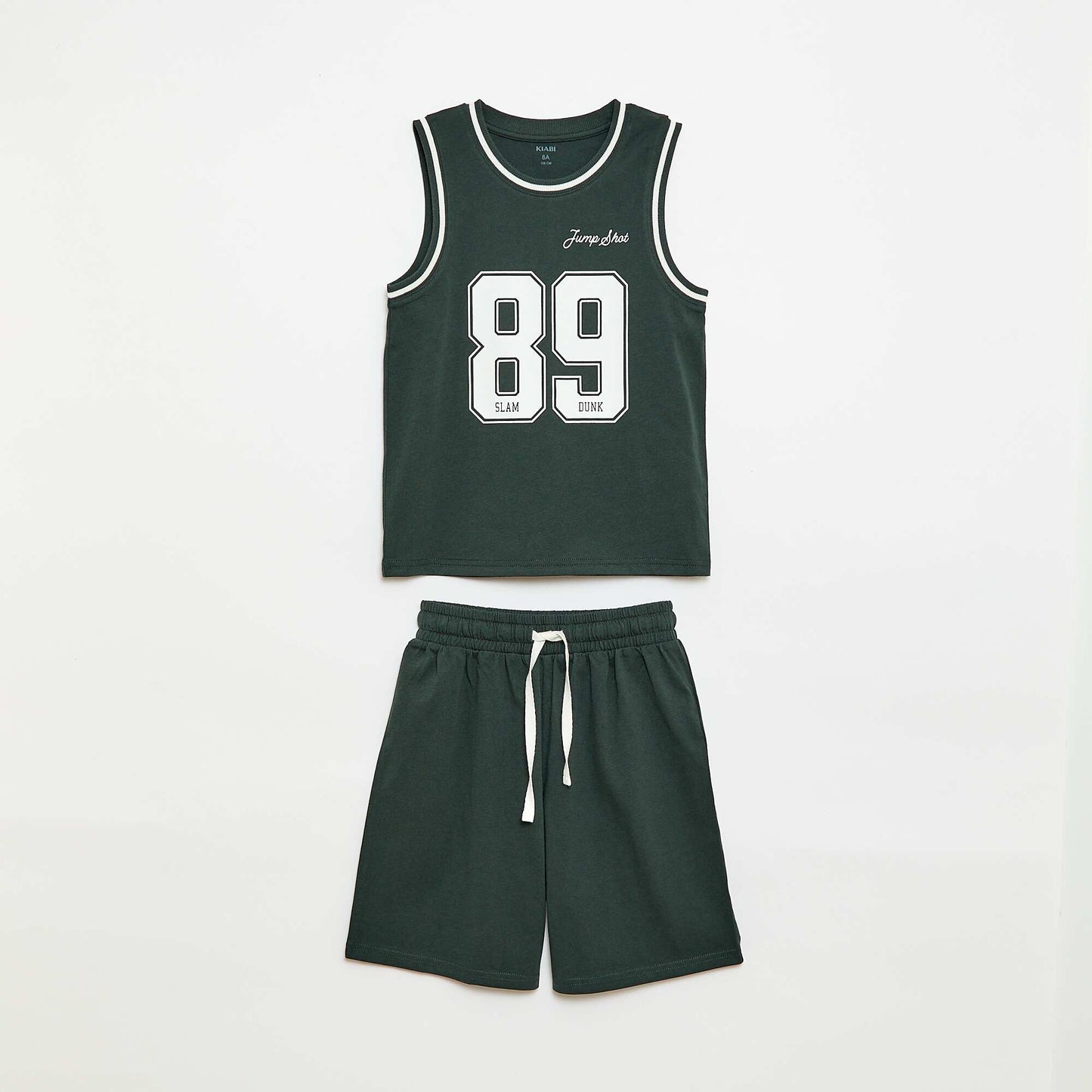 Sleeveless Top & Shorts Pajama Set - 2 Piece BLUE